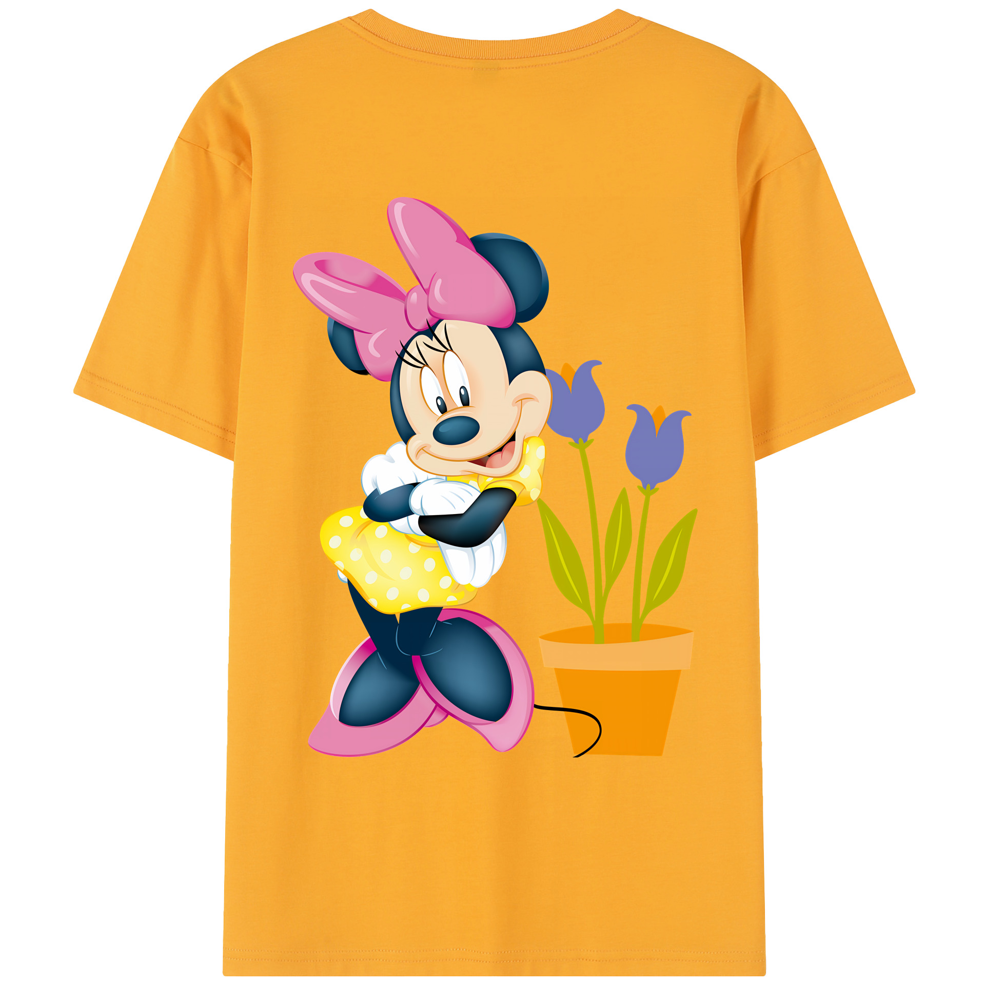 （画像用） ミッキーマウス Mickey Mouse レディース半袖Tシャツ(バックプリント)