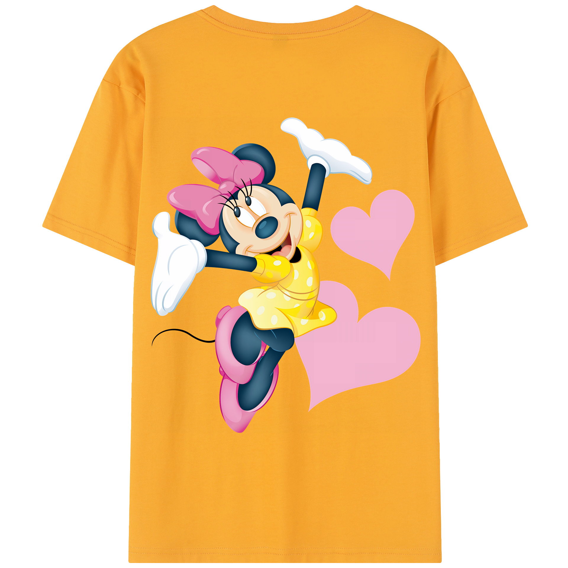 （画像用） ミッキーマウス Mickey Mouse レディース半袖Tシャツ(バックプリント)