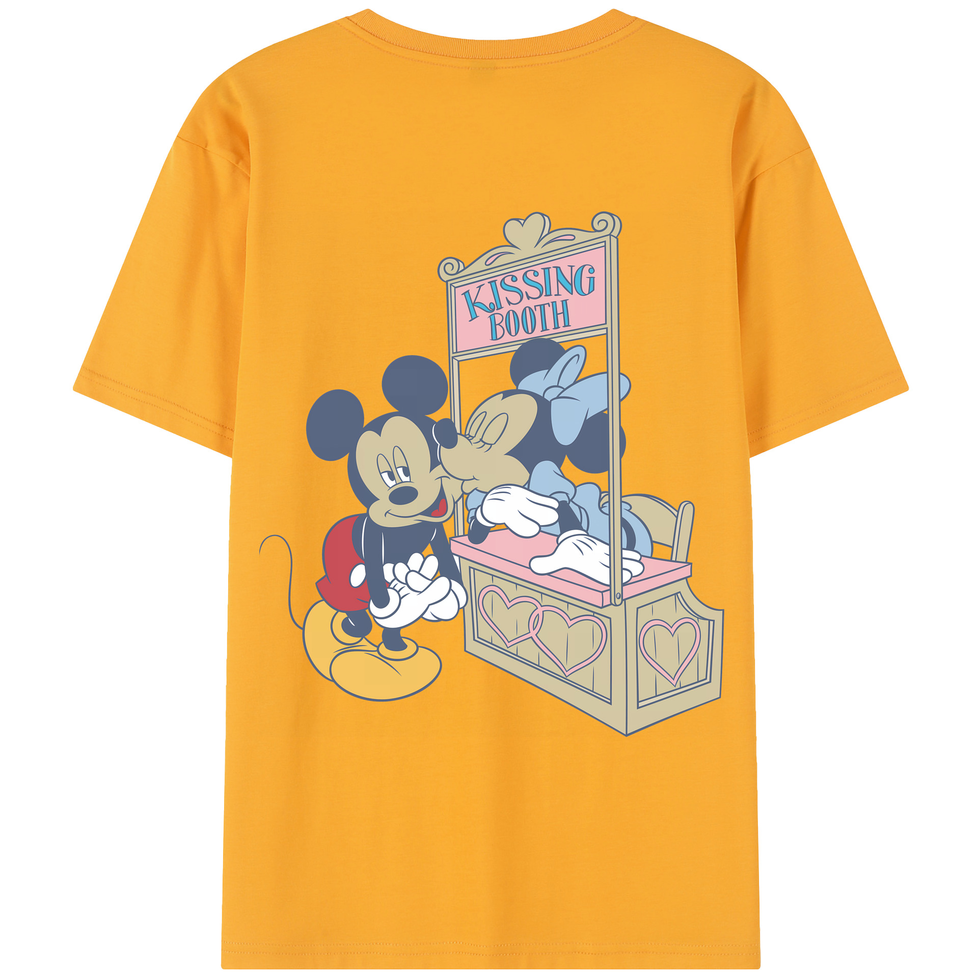 （画像用） ミッキーマウス Mickey Mouse レディース半袖Tシャツ(バックプリント)
