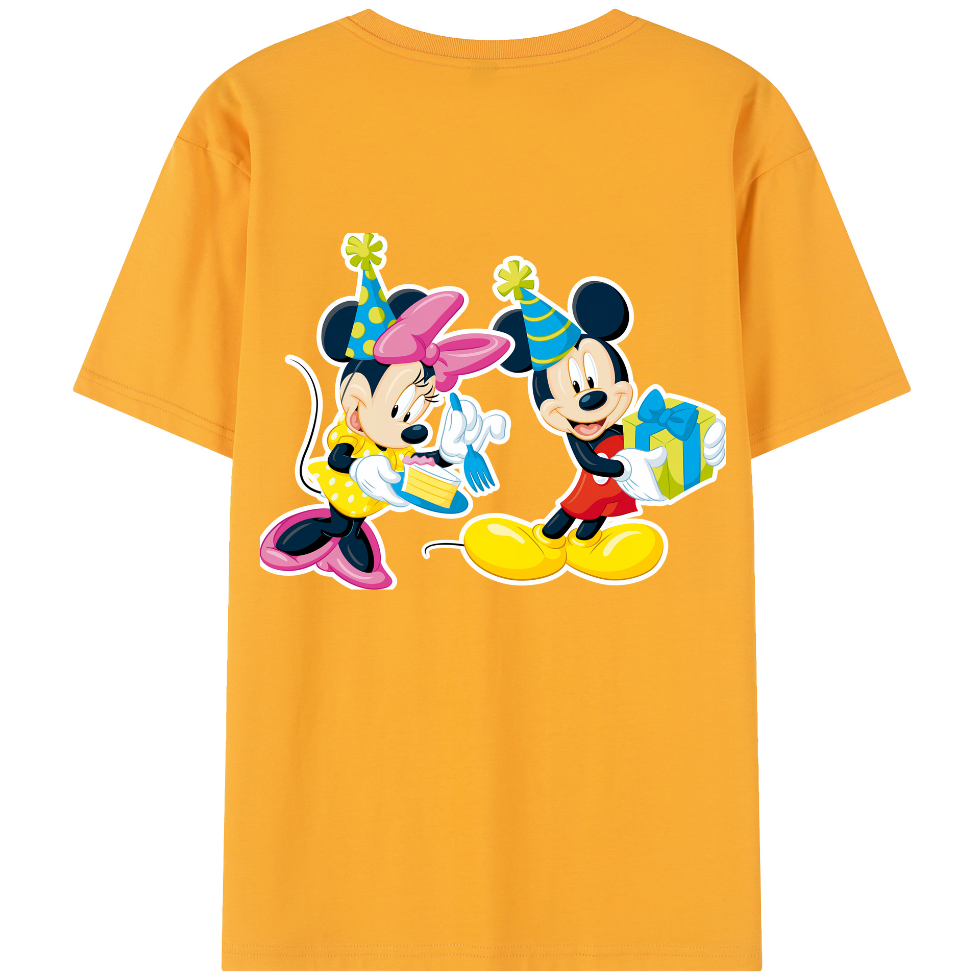 （画像用） ミッキーマウス Mickey Mouse レディース半袖Tシャツ(バックプリント)