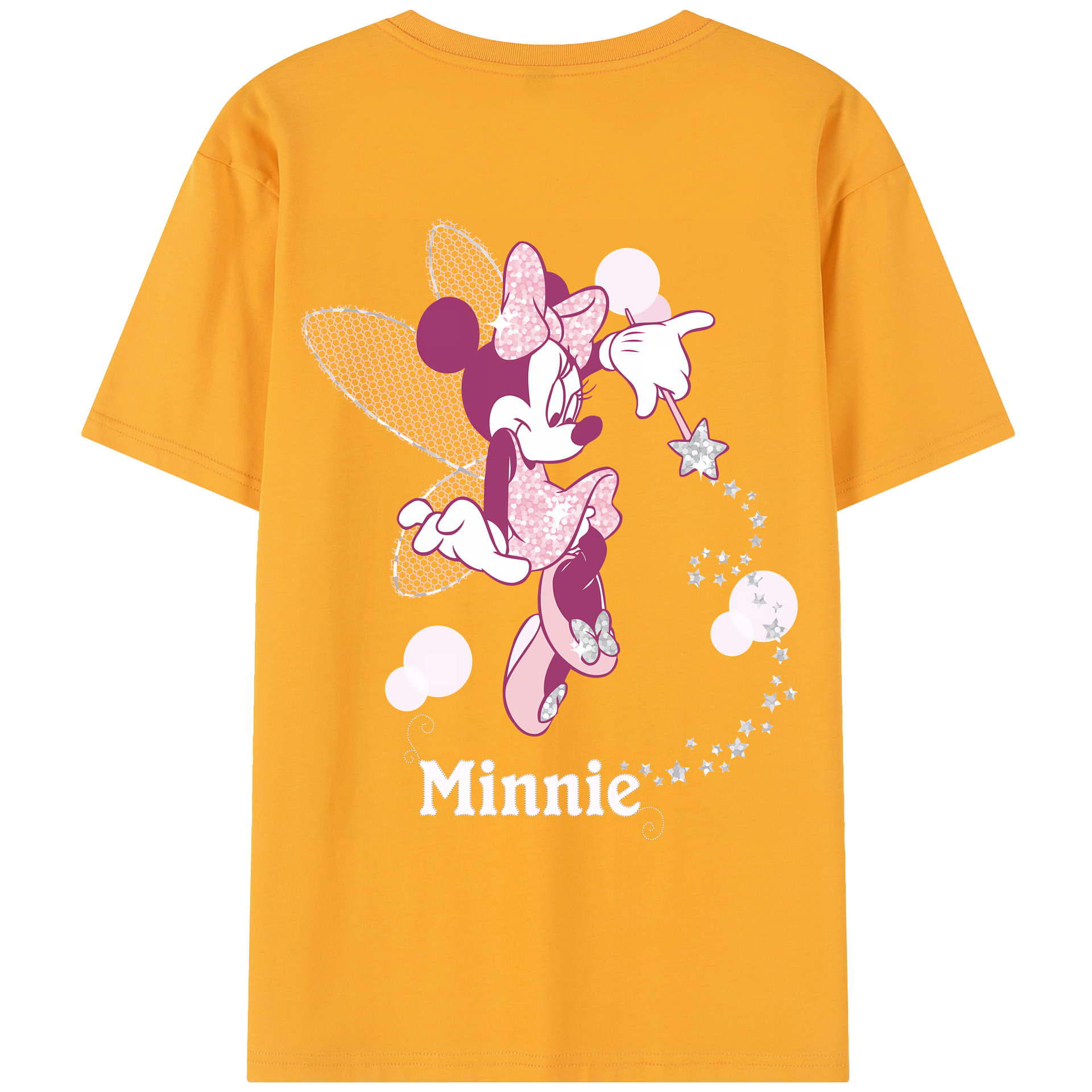 （画像用） ミッキーマウス Mickey Mouse レディース半袖Tシャツ(バックプリント)