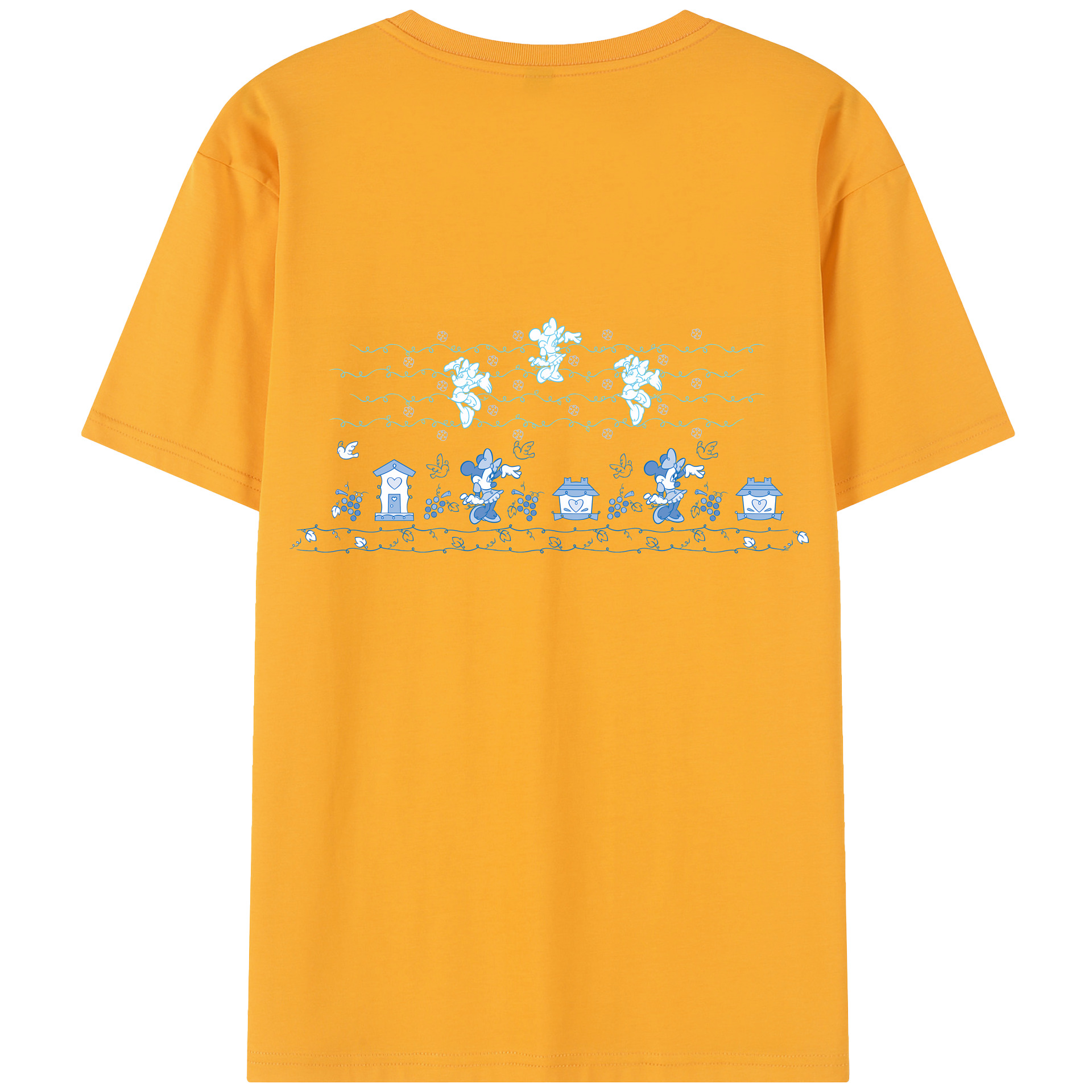 （画像用） ミッキーマウス Mickey Mouse レディース半袖Tシャツ(バックプリント)