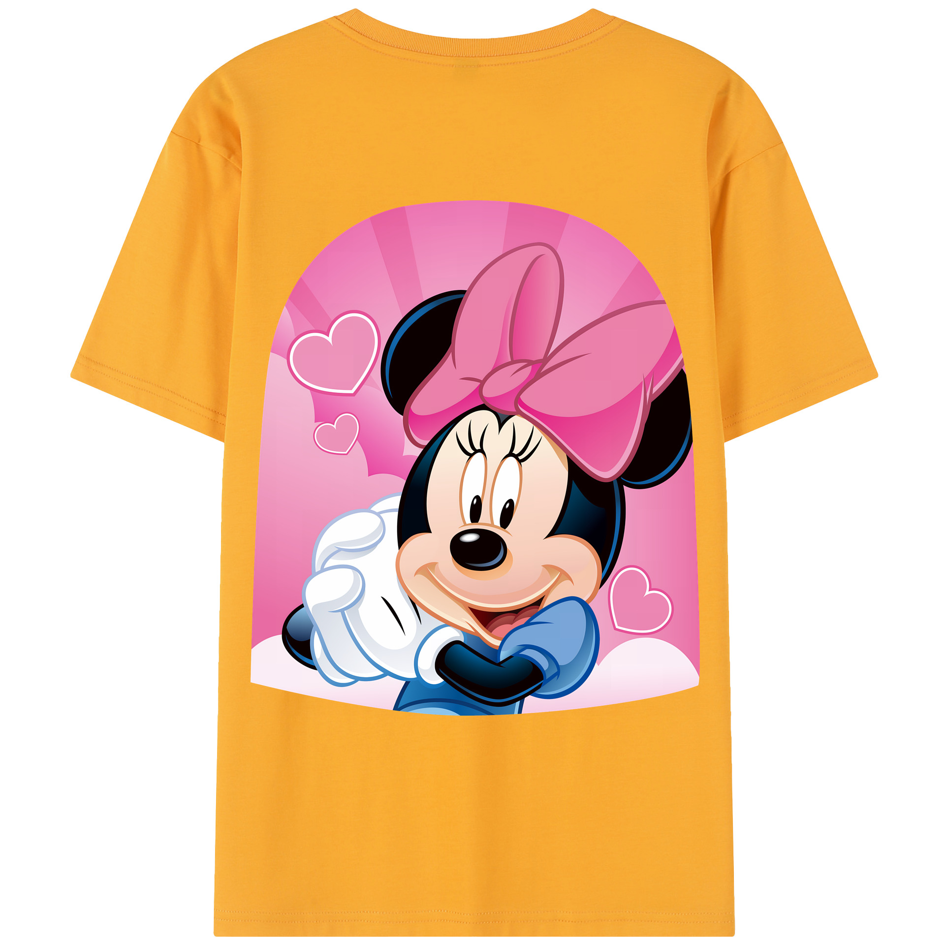 （画像用） ミッキーマウス Mickey Mouse レディース半袖Tシャツ(バックプリント)