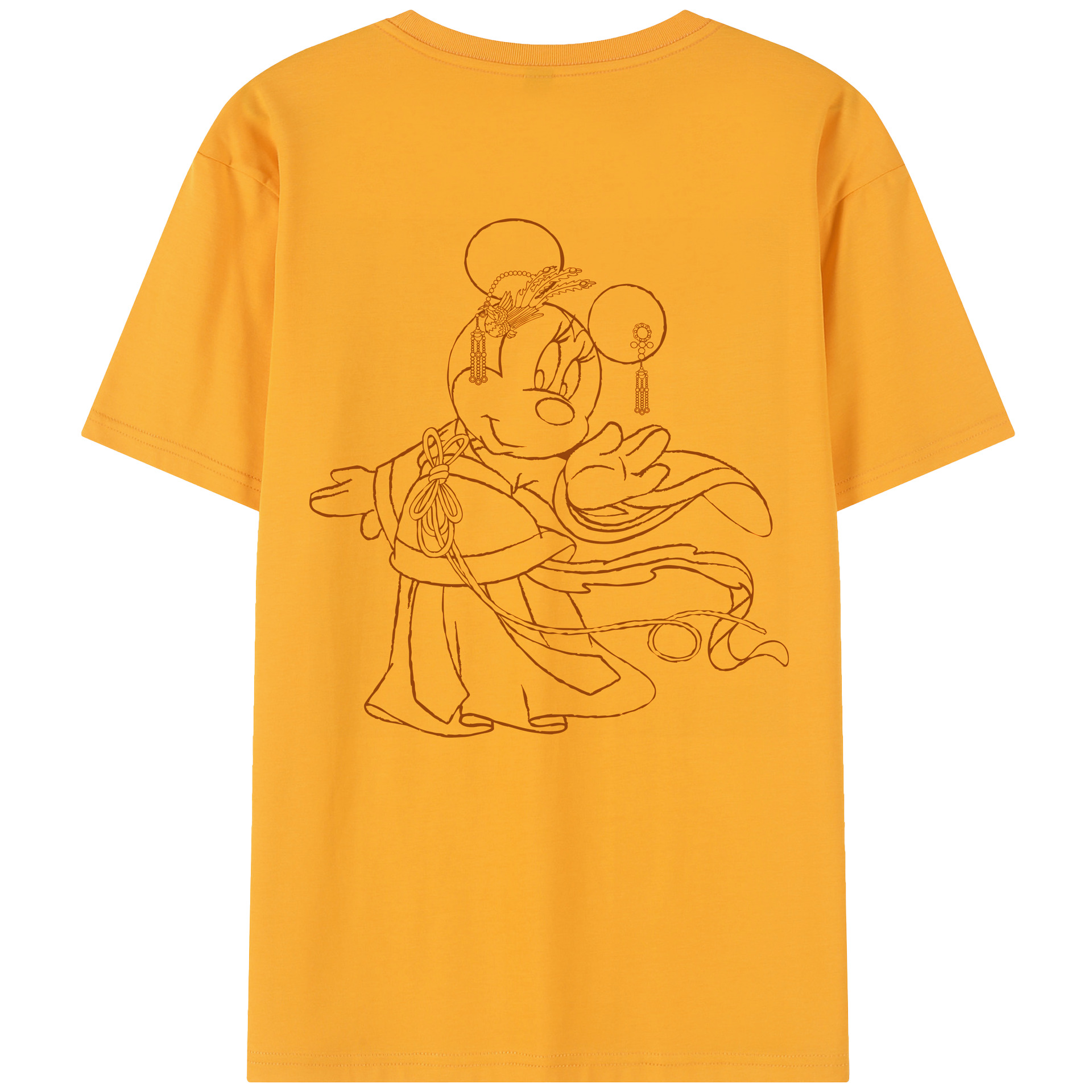 （画像用） ミッキーマウス Mickey Mouse レディース半袖Tシャツ(バックプリント)
