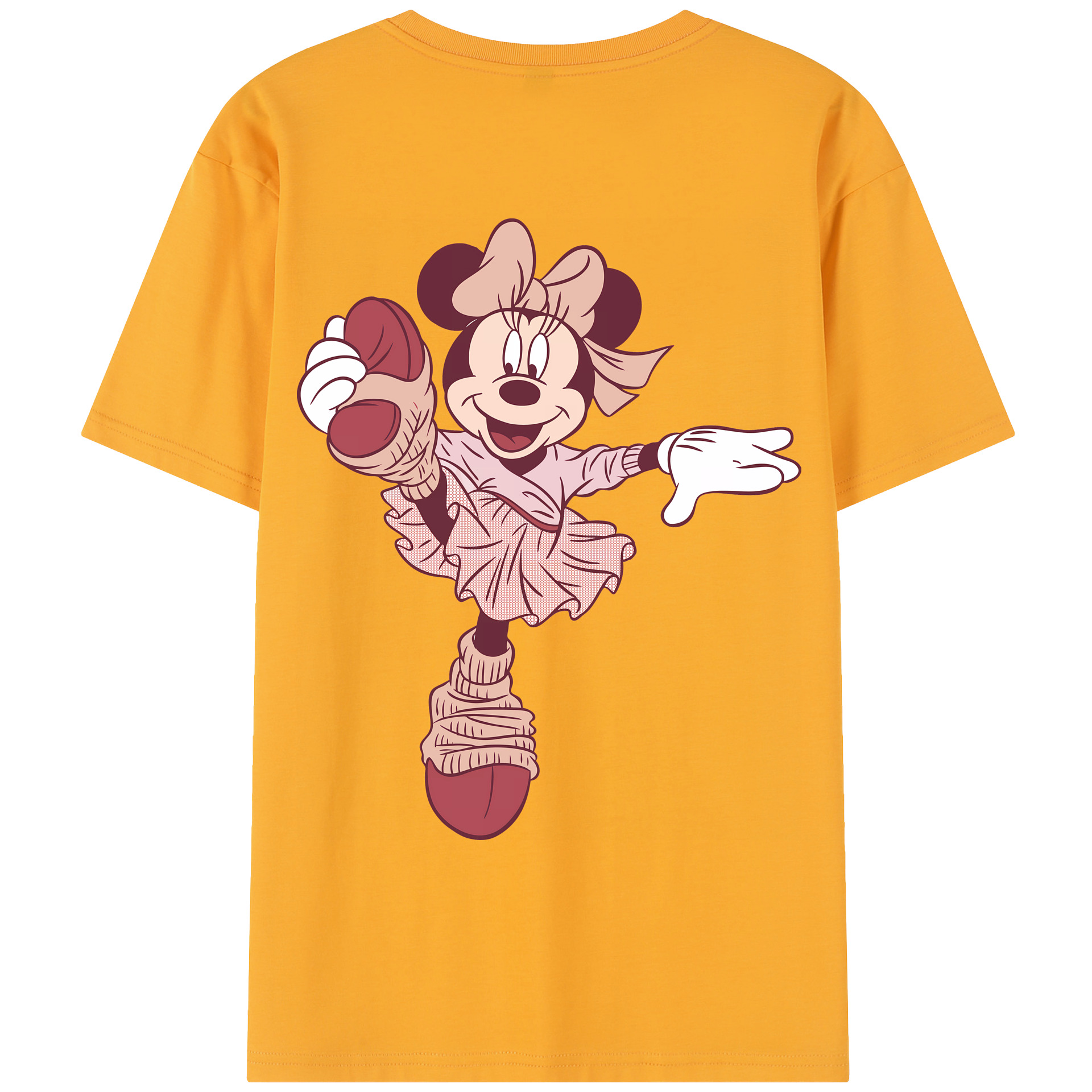 （画像用） ミッキーマウス Mickey Mouse レディース半袖Tシャツ(バックプリント)