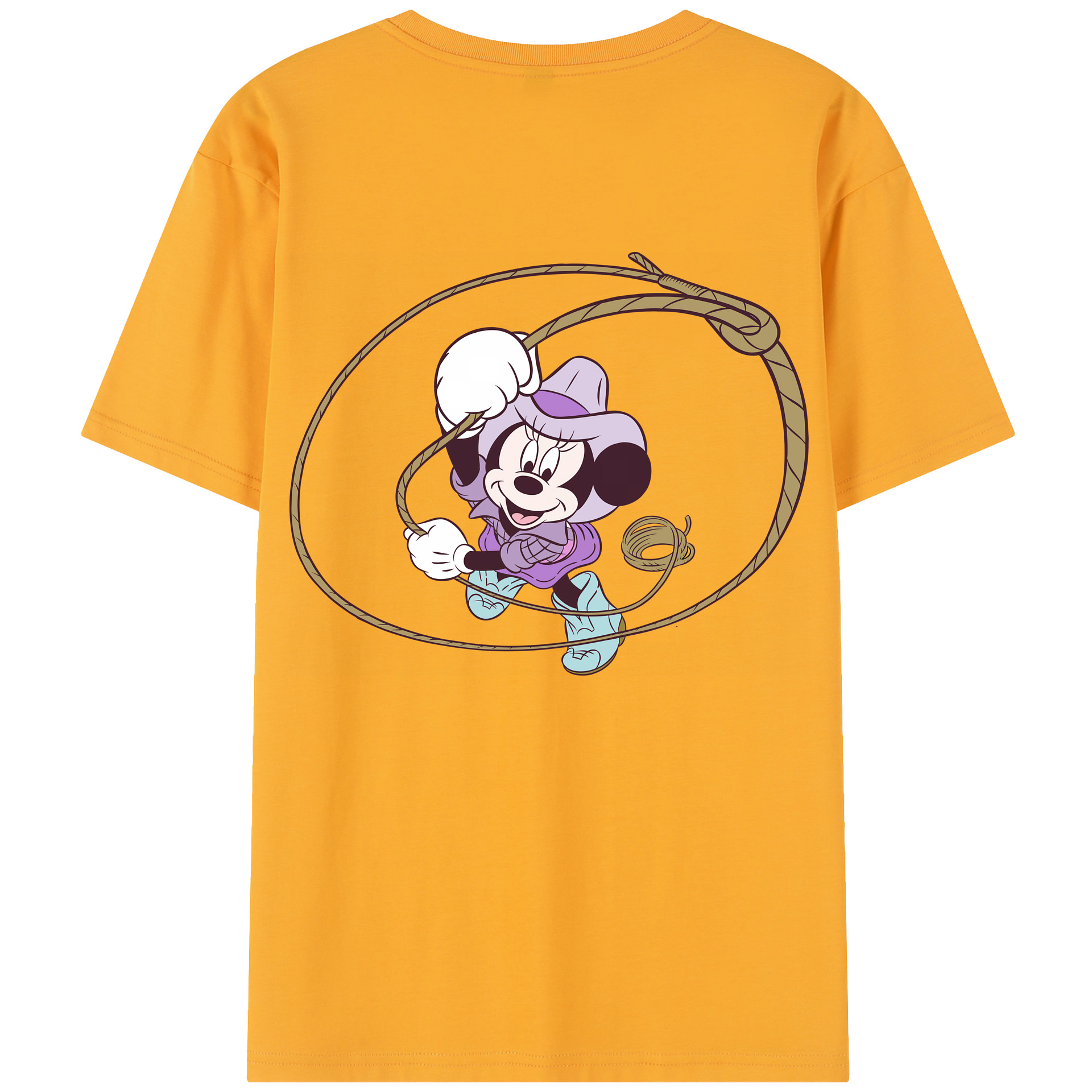 （画像用） ミッキーマウス Mickey Mouse レディース半袖Tシャツ(バックプリント)