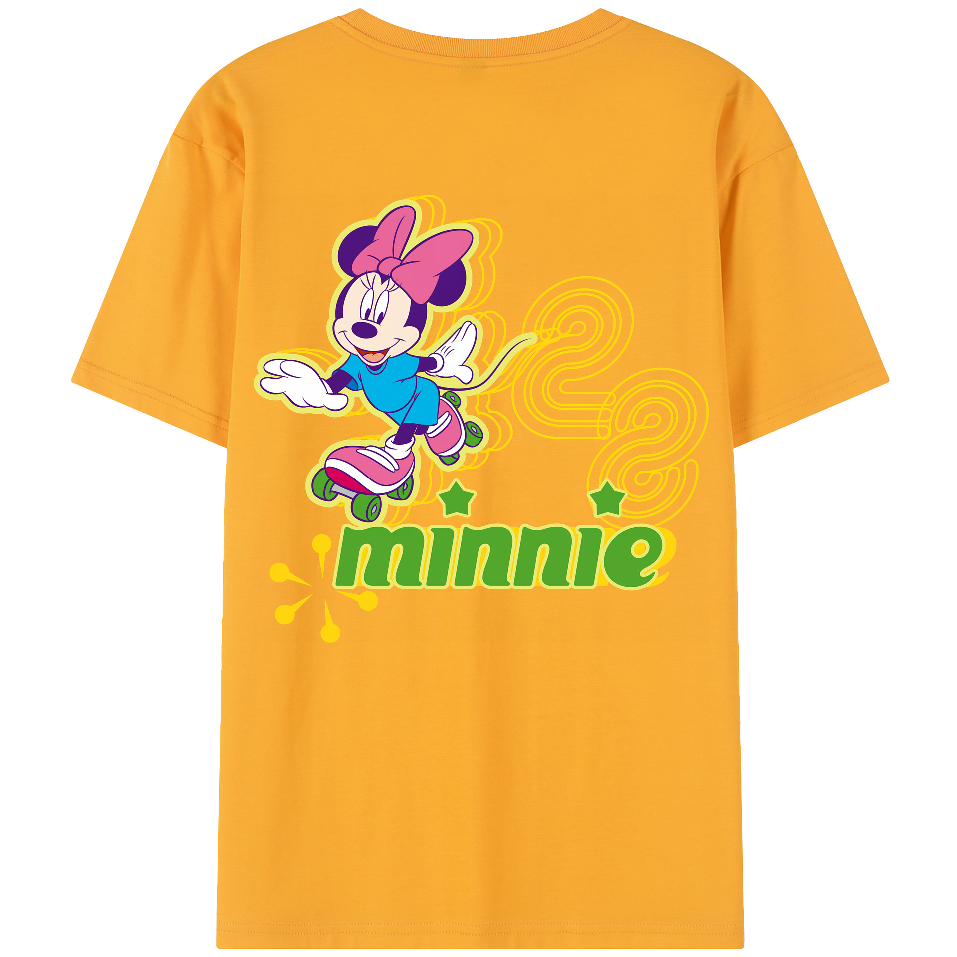 （画像用） ミッキーマウス Mickey Mouse レディース半袖Tシャツ(バックプリント)