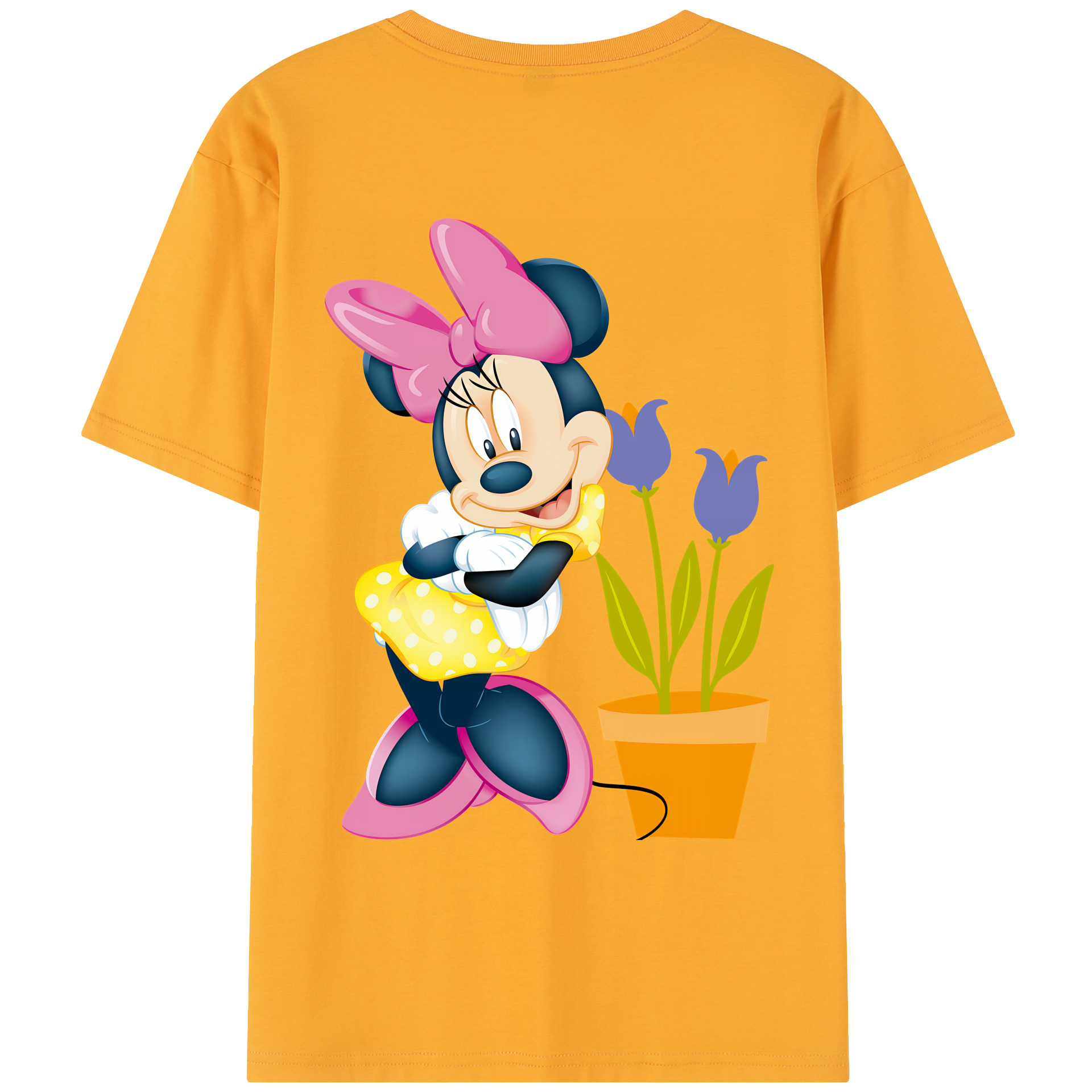 （画像用） ミッキーマウス Mickey Mouse レディース半袖Tシャツ(バックプリント)