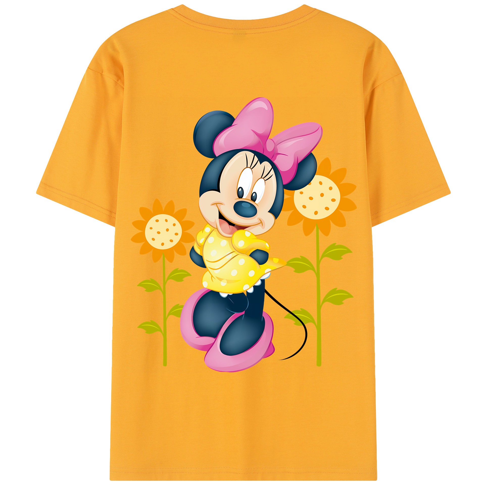 （画像用） ミッキーマウス Mickey Mouse レディース半袖Tシャツ(バックプリント)