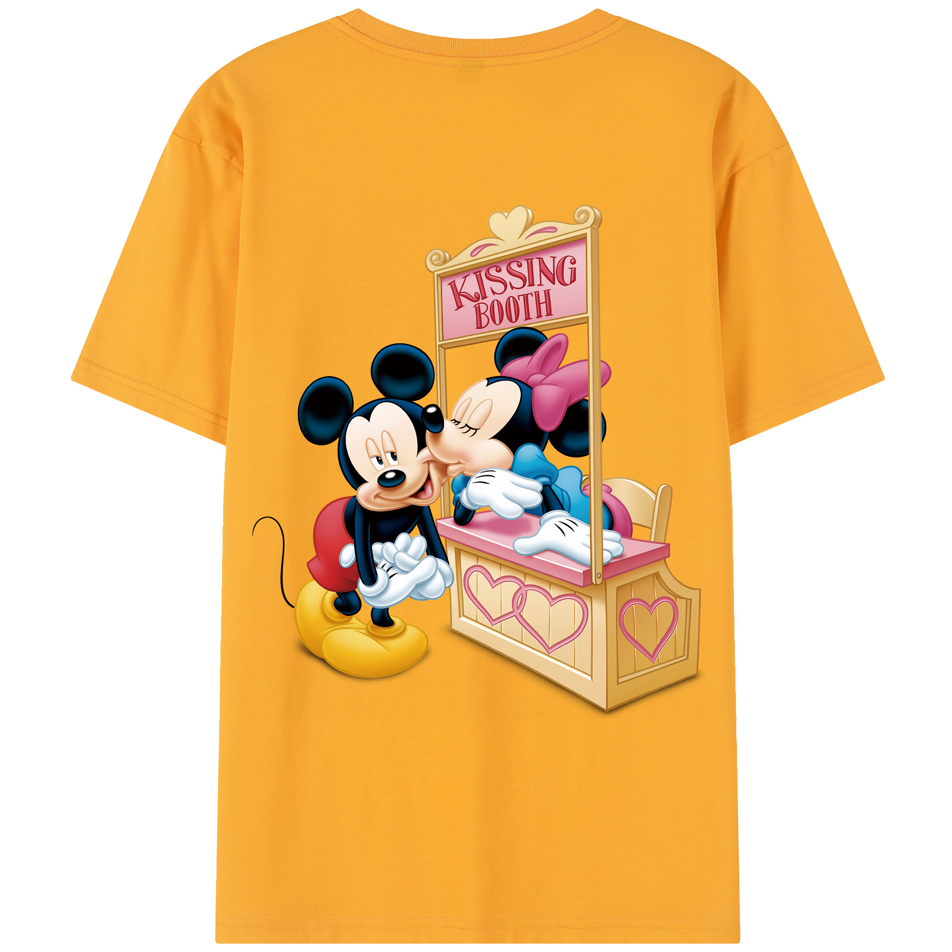 ミッキーマウス Mickey Mouse レディース半袖Tシャツ(バックプリント)