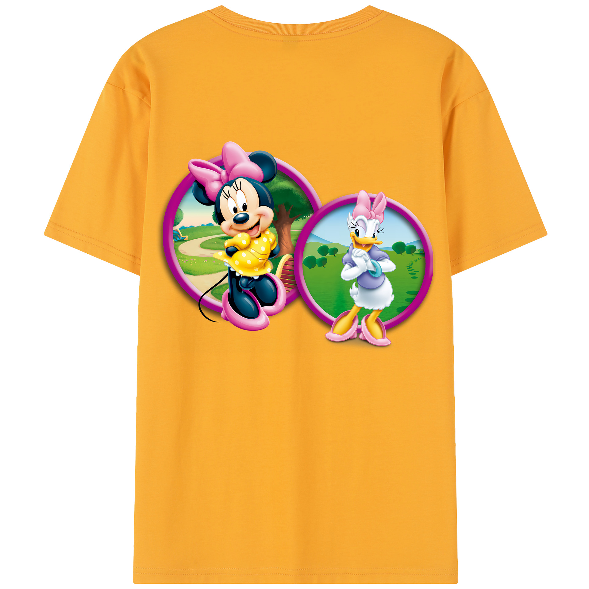 （画像用） ミッキーマウス Mickey Mouse レディース半袖Tシャツ(バックプリント)