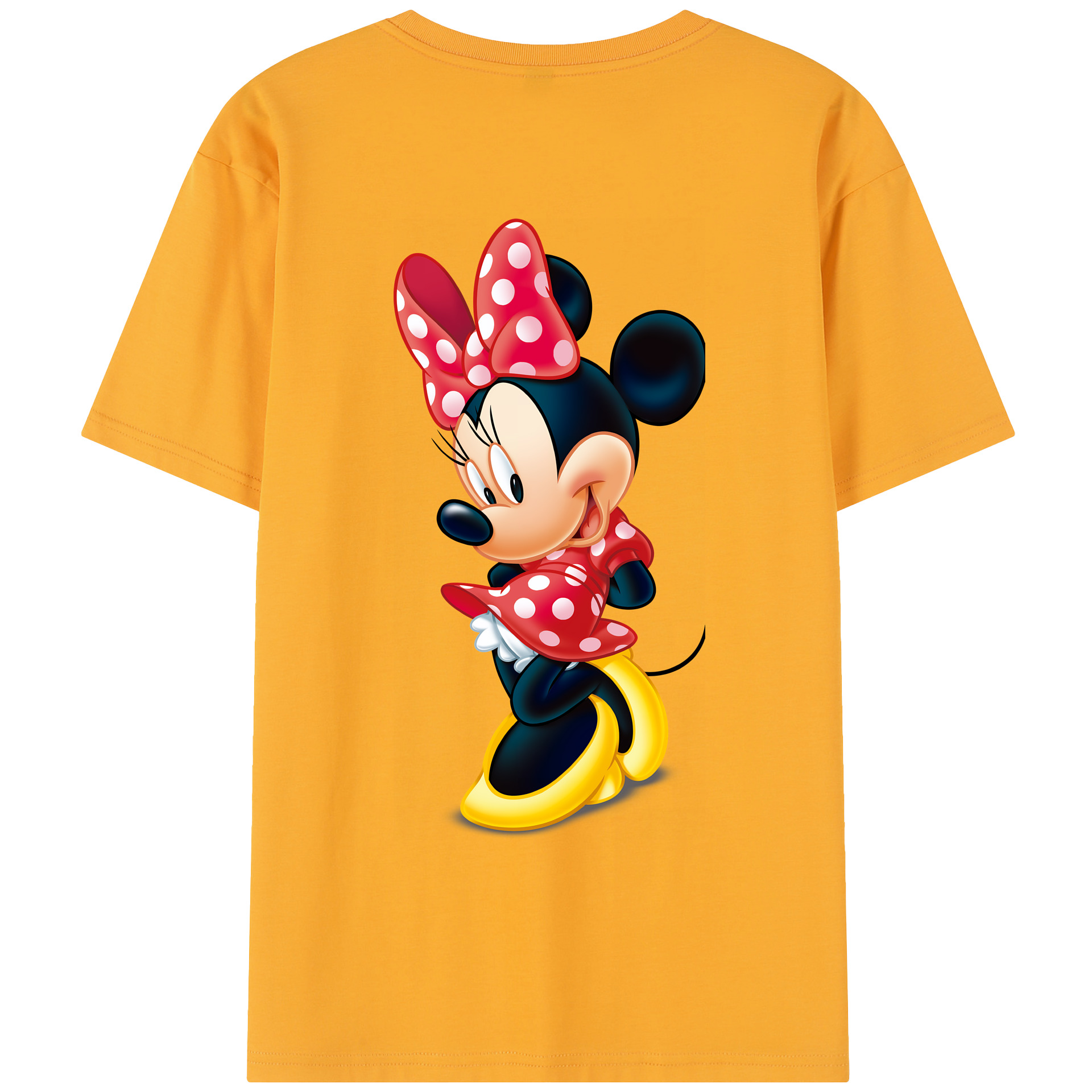（画像用） ミッキーマウス Mickey Mouse レディース半袖Tシャツ(バックプリント)