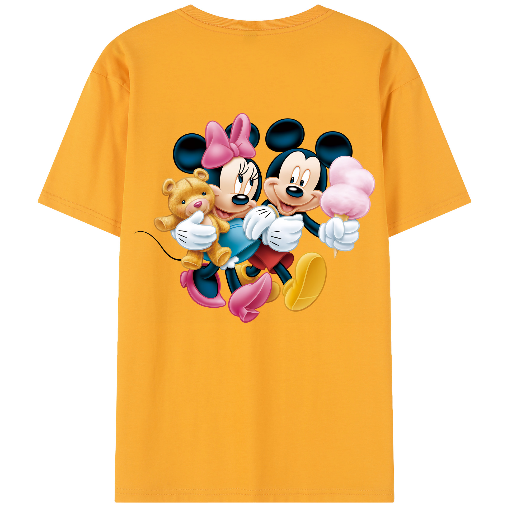 （画像用） ミッキーマウス Mickey Mouse レディース半袖Tシャツ(バックプリント)