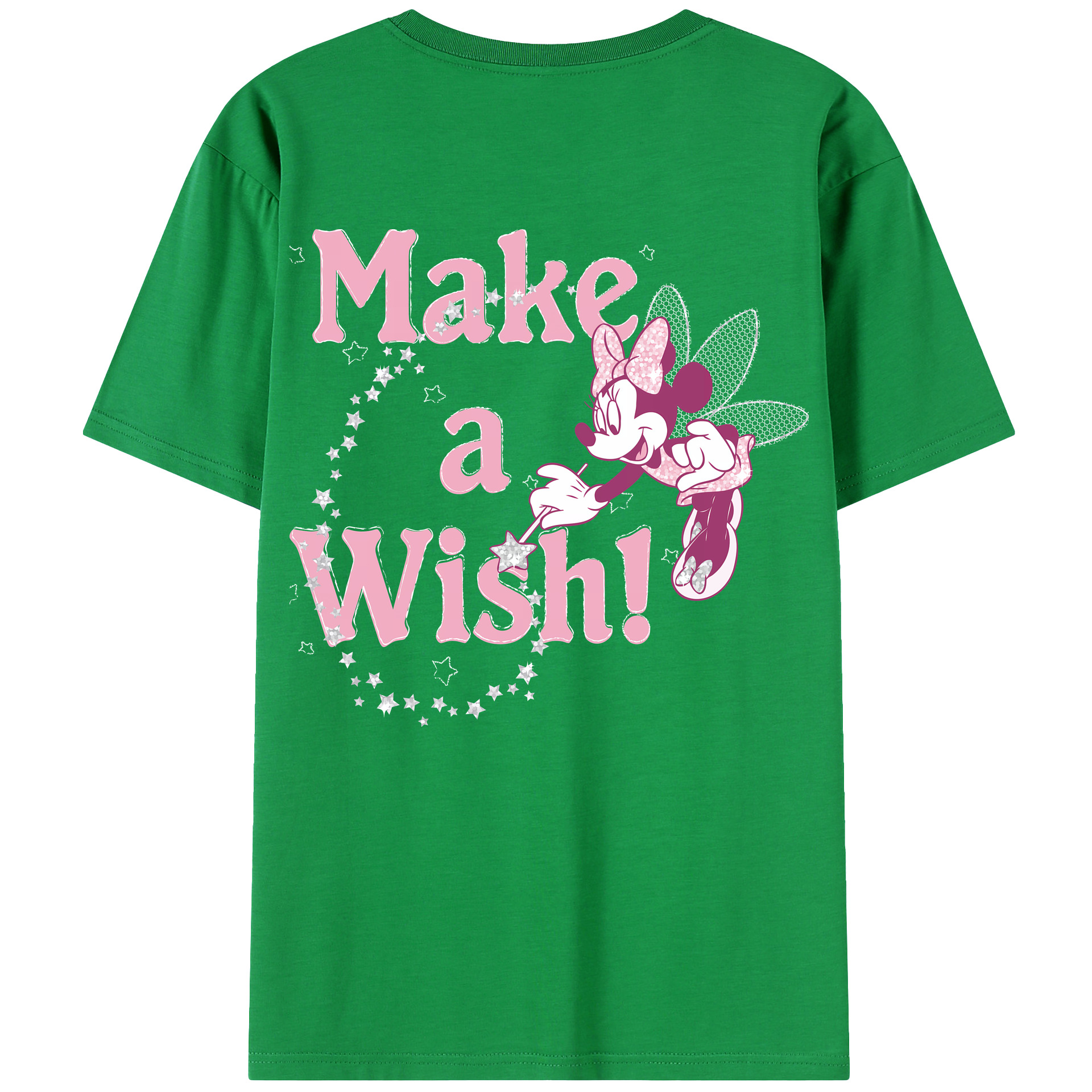 （画像用） ミッキーマウス Mickey Mouse レディース半袖Tシャツ(バックプリント)