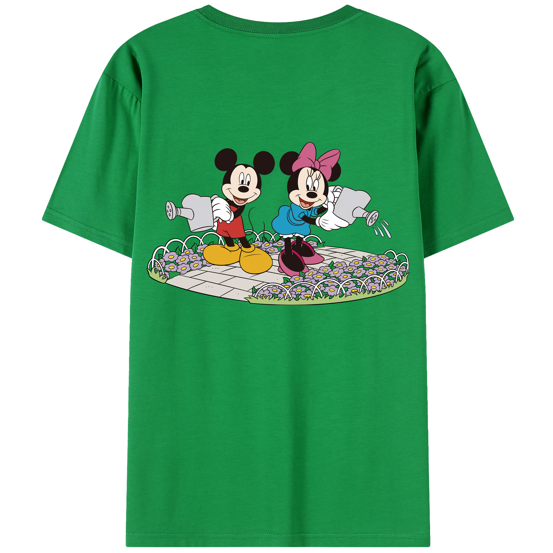 （画像用） ミッキーマウス Mickey Mouse レディース半袖Tシャツ(バックプリント)