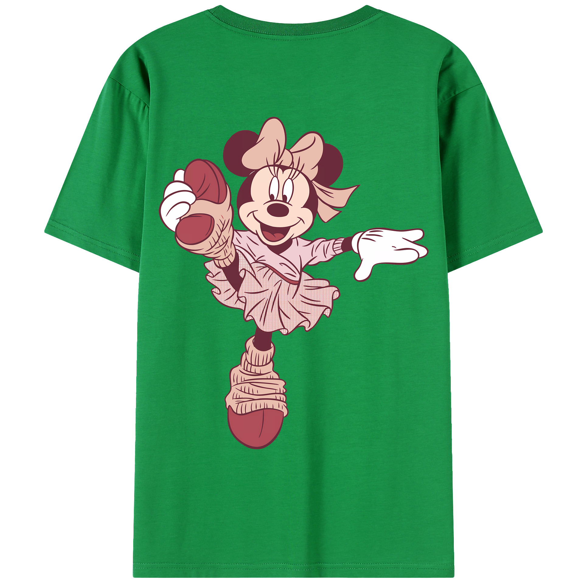 （画像用） ミッキーマウス Mickey Mouse レディース半袖Tシャツ(バックプリント)