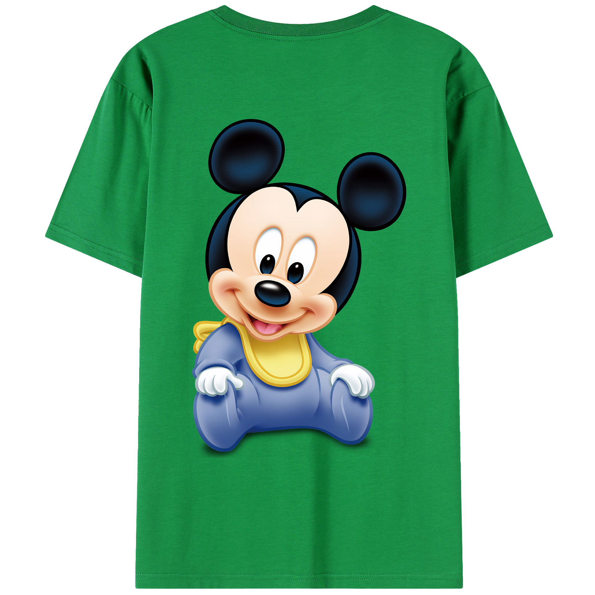 ミッキーマウス Mickey Mouse レディース半袖Tシャツ(バックプリント)