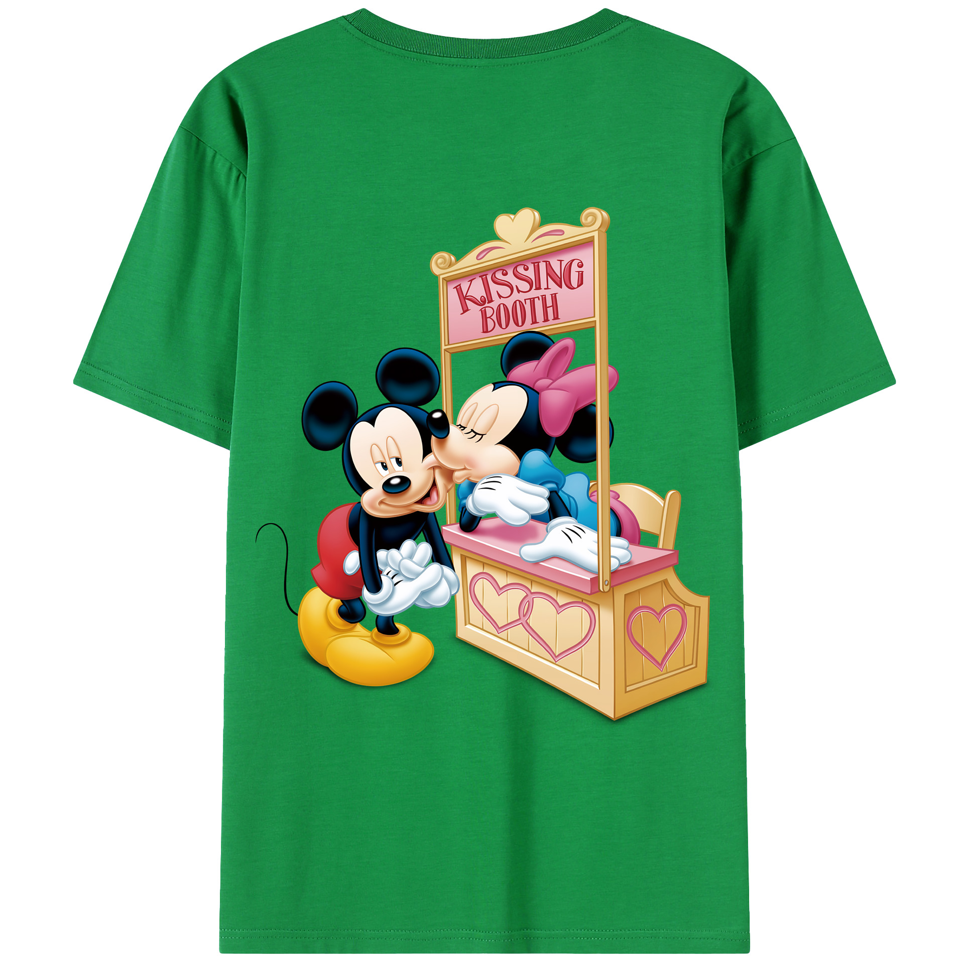 ミッキーマウス Mickey Mouse レディース半袖Tシャツ(バックプリント)