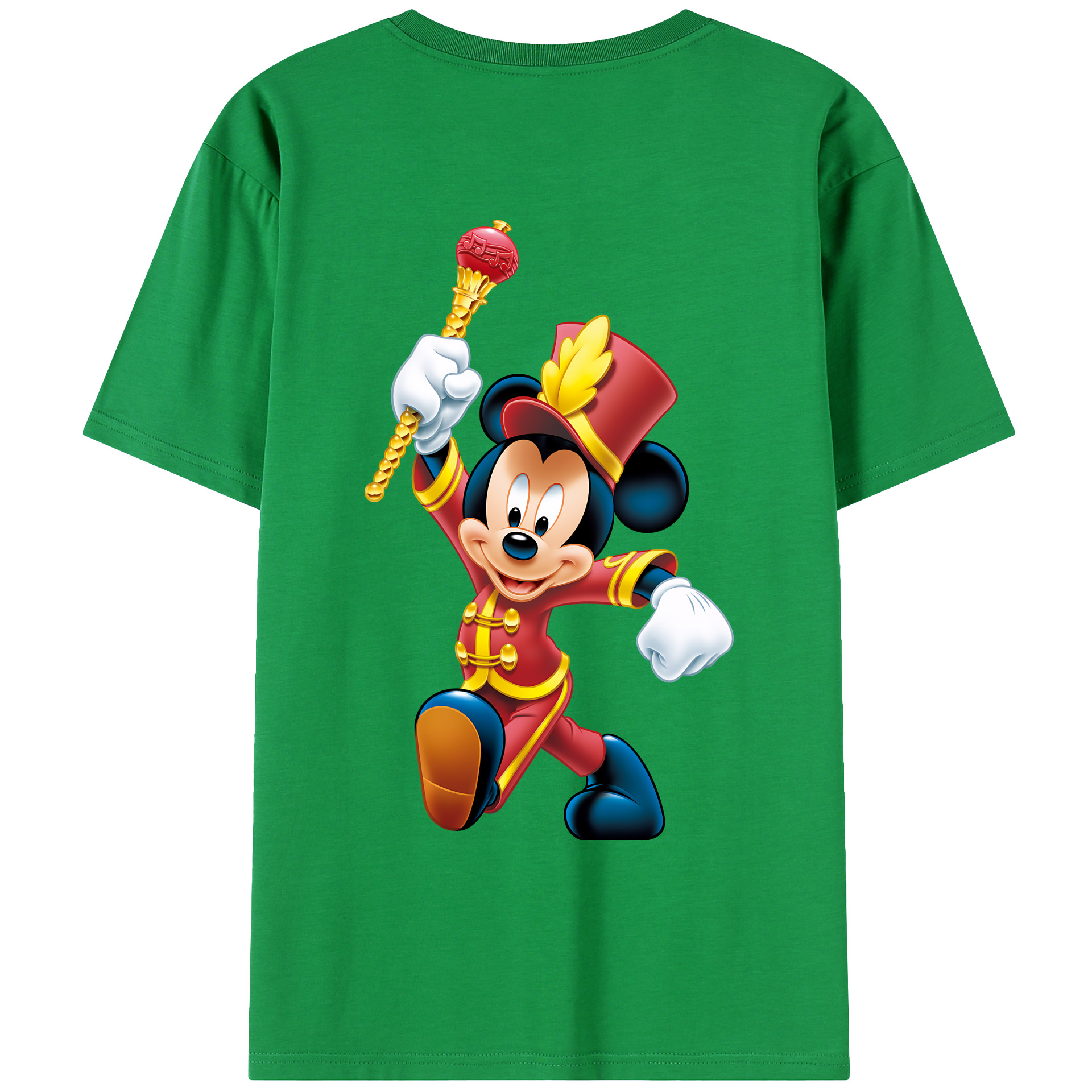 ミッキーマウス Mickey Mouse レディース半袖Tシャツ(バックプリント)