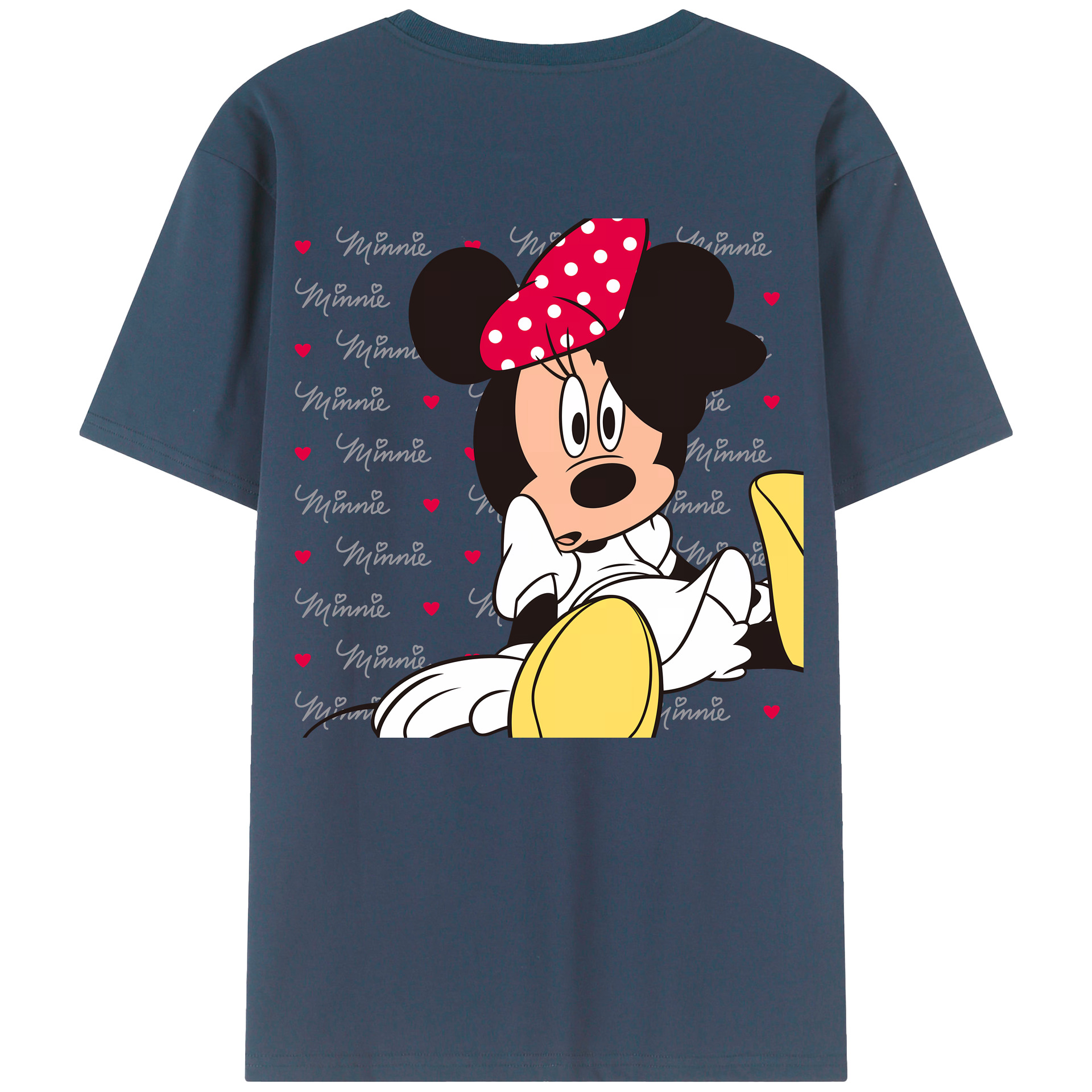 （画像用） ミッキーマウス Mickey Mouse レディース半袖Tシャツ(バックプリント)