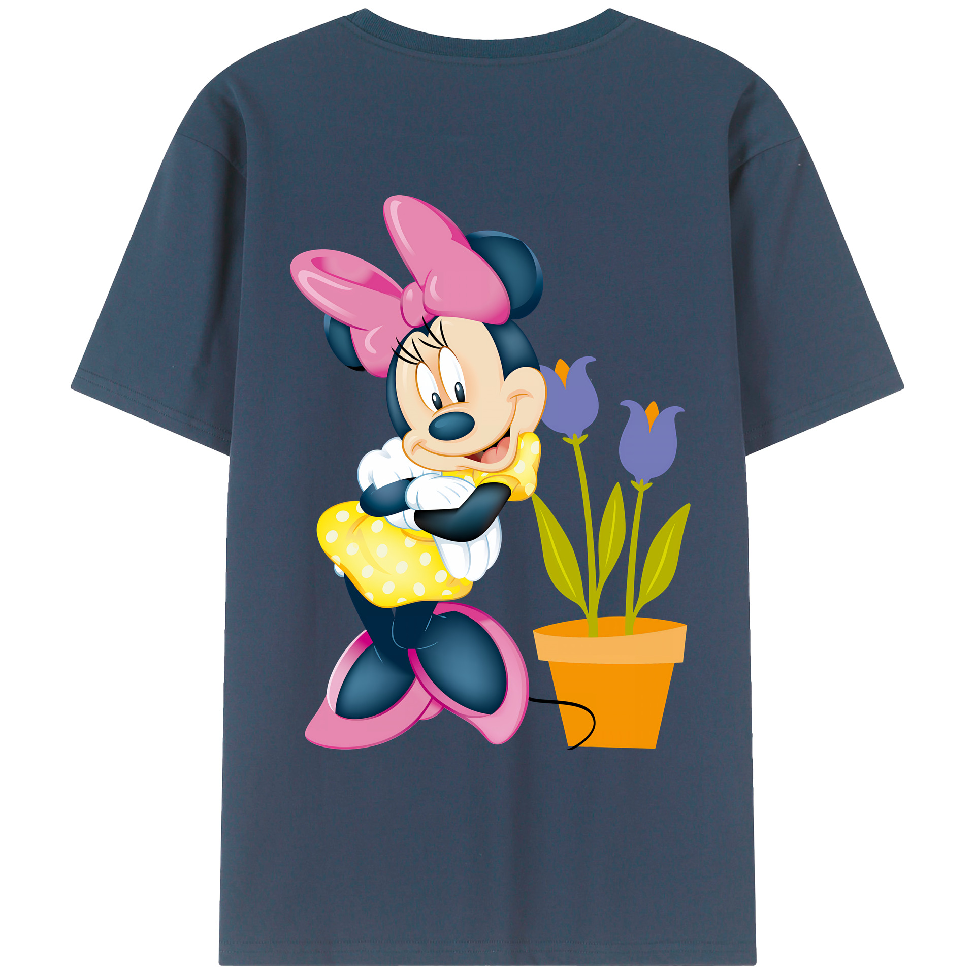 （画像用） ミッキーマウス Mickey Mouse レディース半袖Tシャツ(バックプリント)