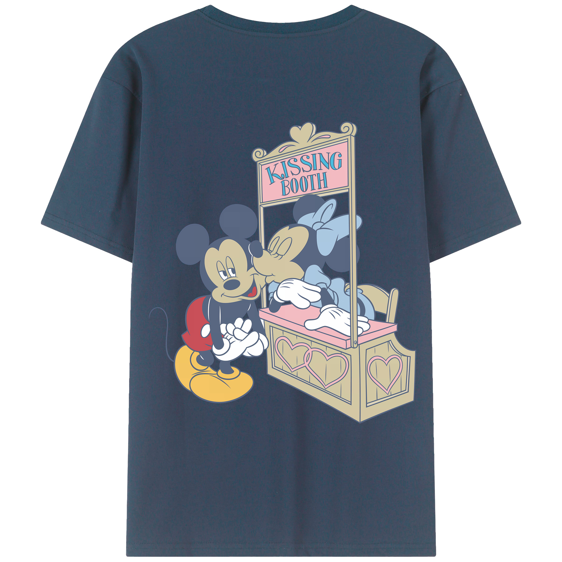 （画像用） ミッキーマウス Mickey Mouse レディース半袖Tシャツ(バックプリント)