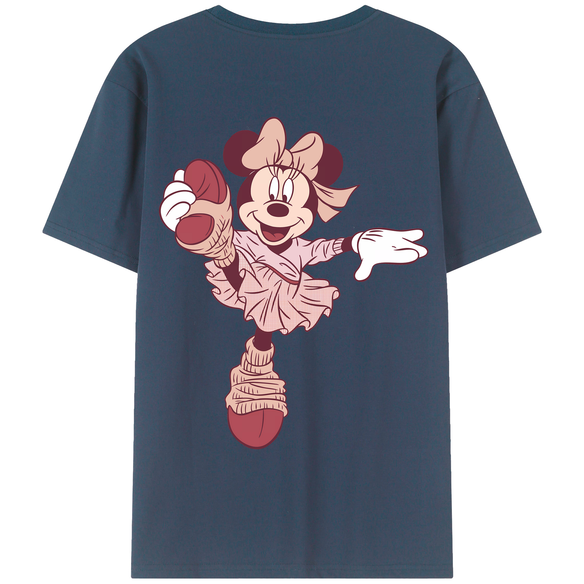 （画像用） ミッキーマウス Mickey Mouse レディース半袖Tシャツ(バックプリント)