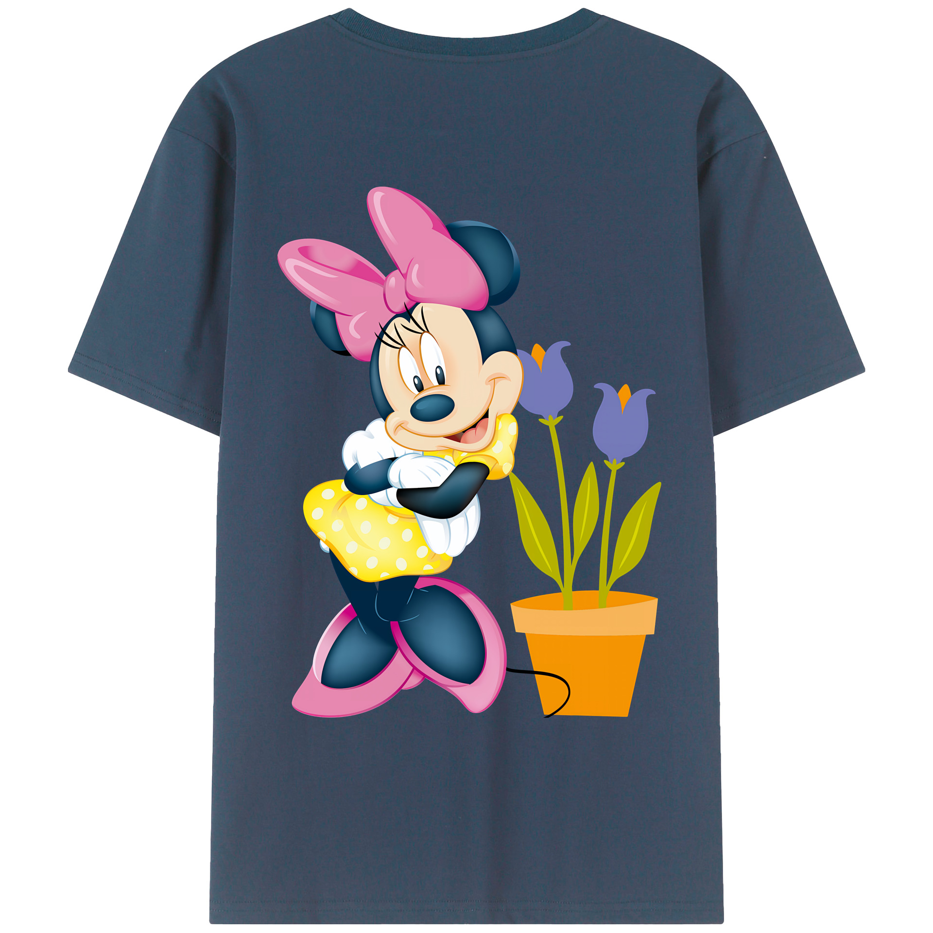 （画像用） ミッキーマウス Mickey Mouse レディース半袖Tシャツ(バックプリント)