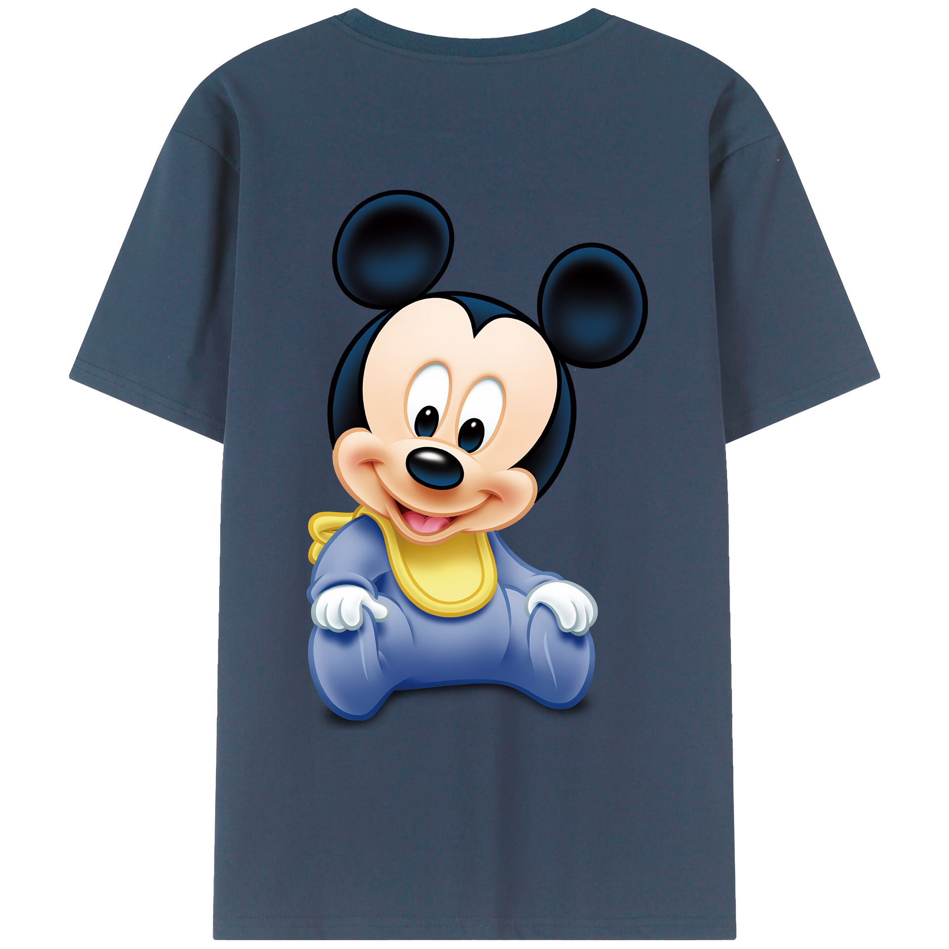 ミッキーマウス Mickey Mouse レディース半袖Tシャツ(バックプリント)