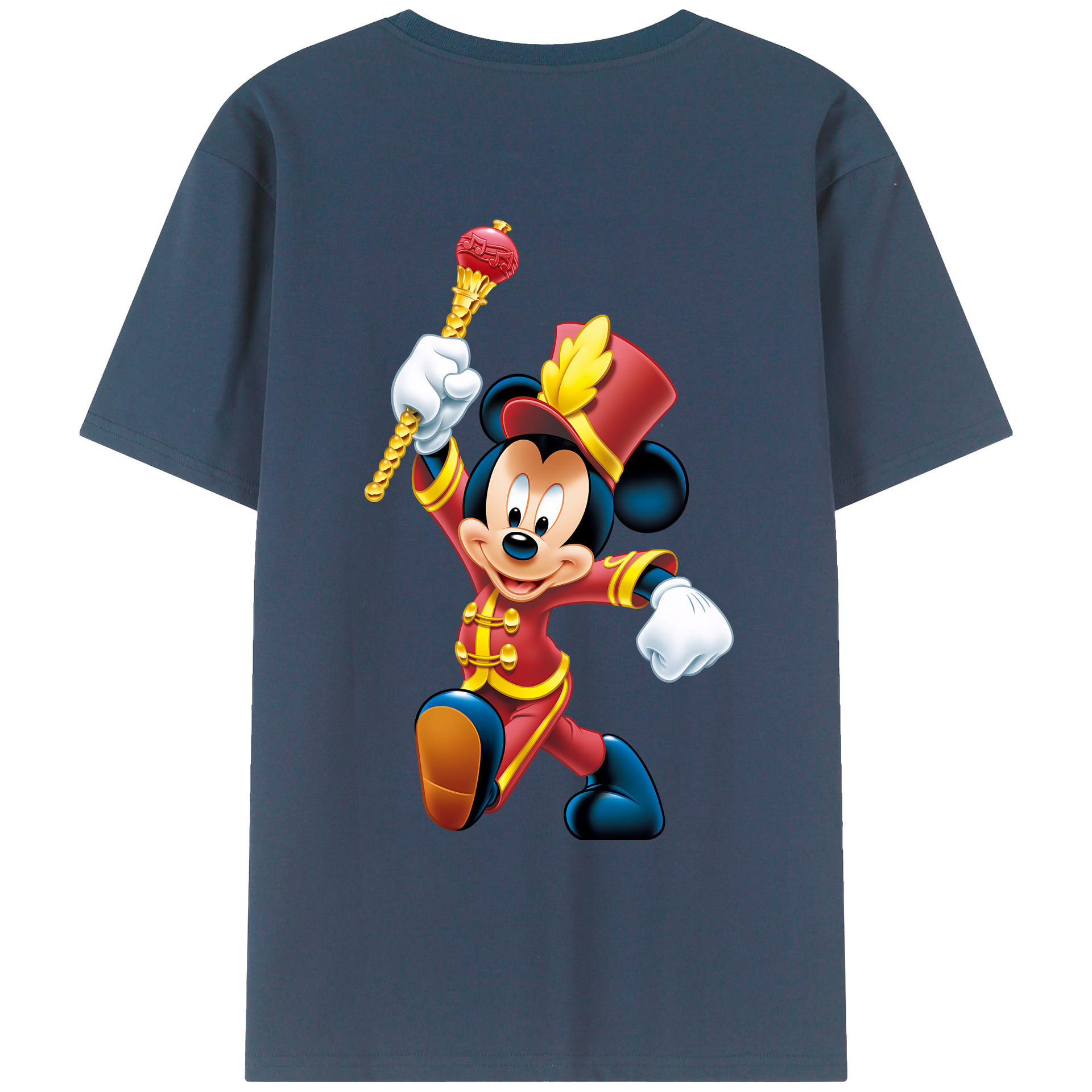 ミッキーマウス Mickey Mouse レディース半袖Tシャツ(バックプリント)