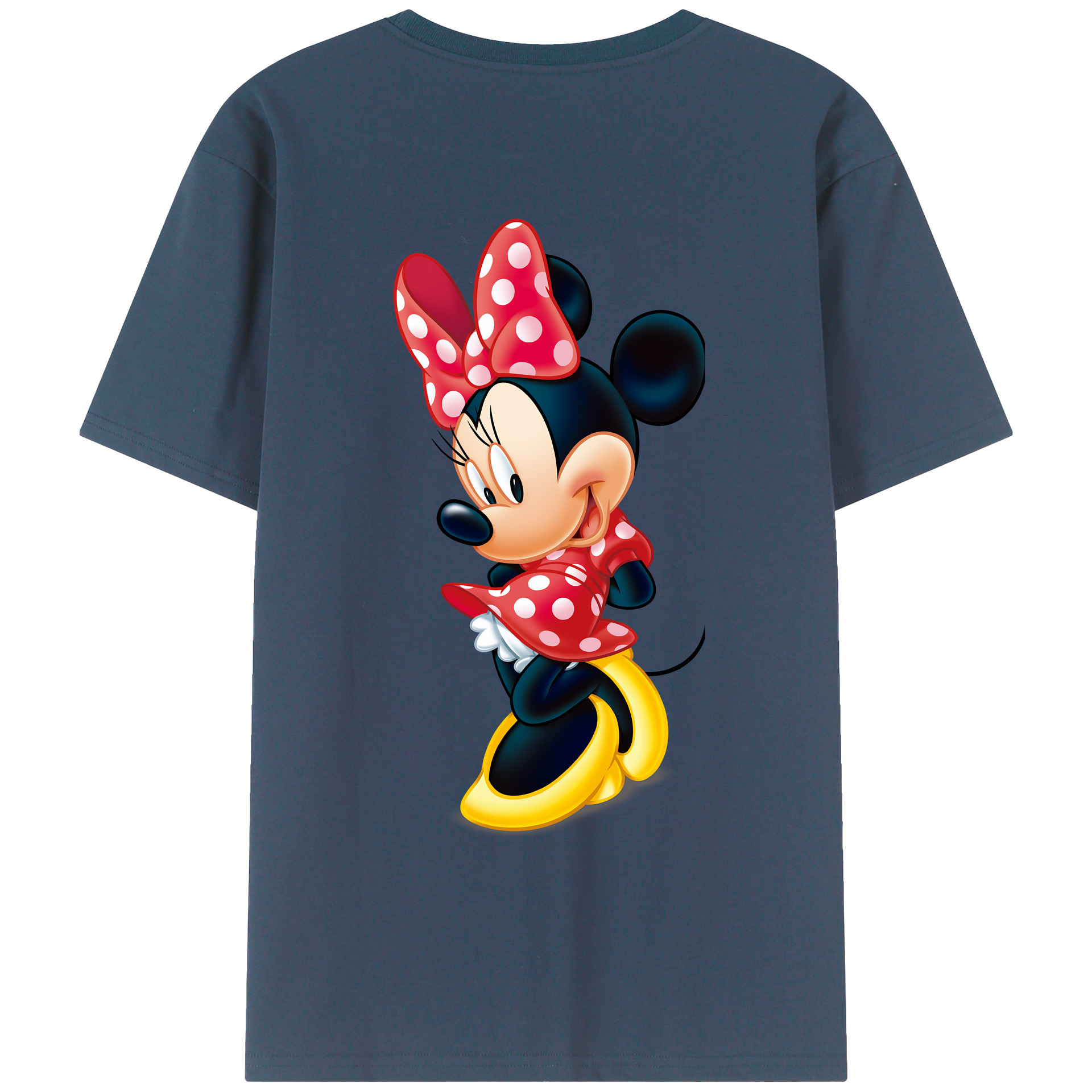 （画像用） ミッキーマウス Mickey Mouse レディース半袖Tシャツ(バックプリント)