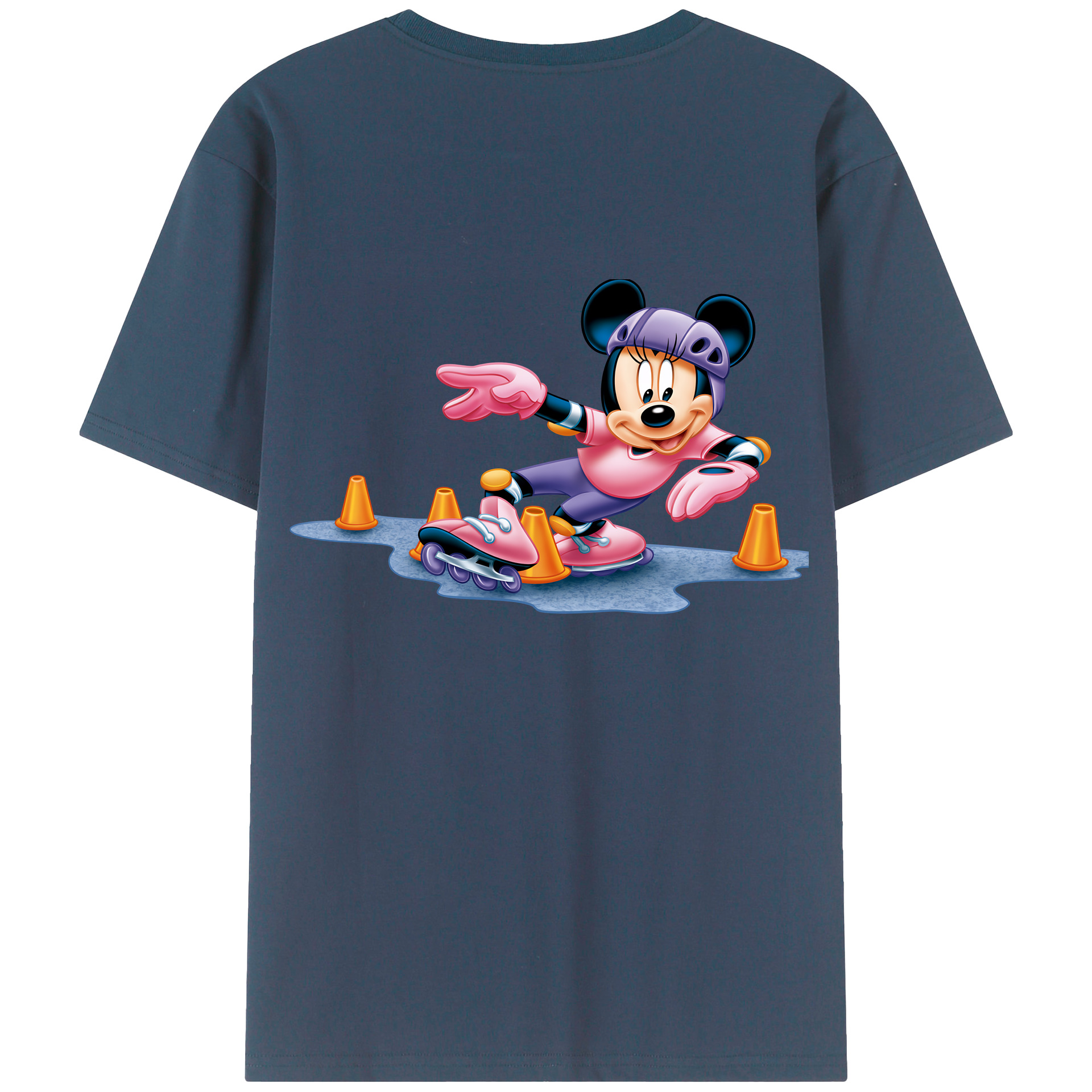 （画像用） ミッキーマウス Mickey Mouse レディース半袖Tシャツ(バックプリント)