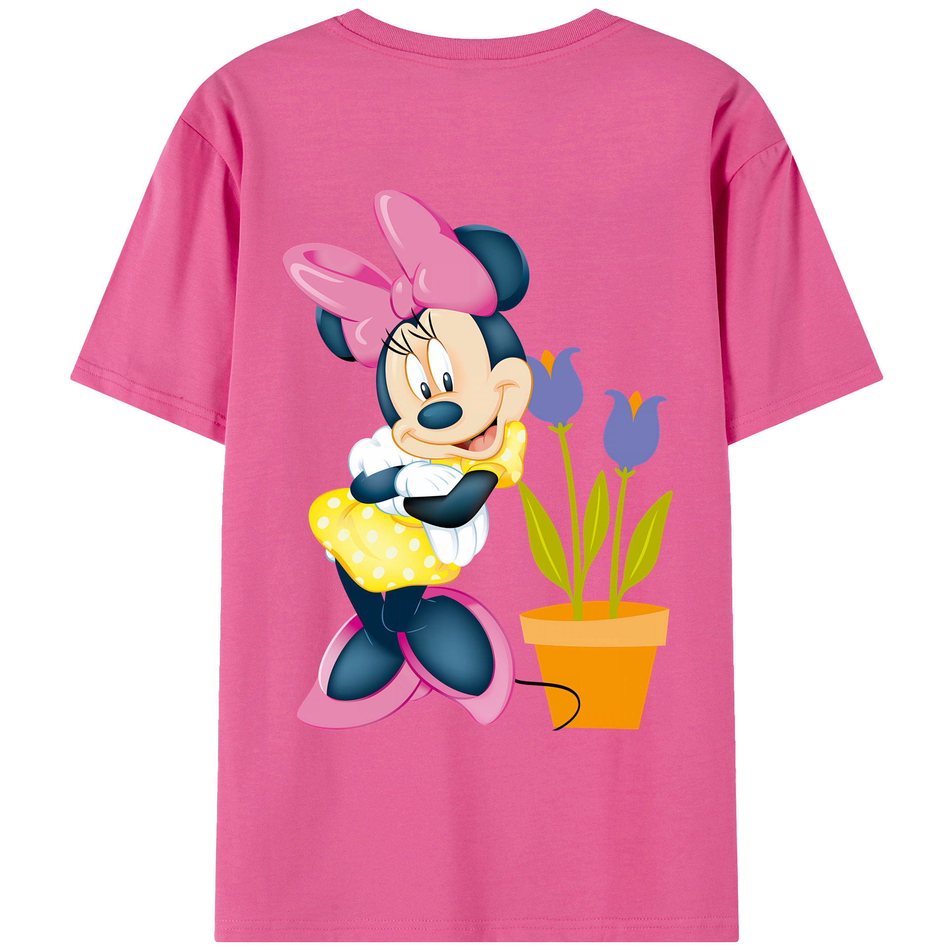 （画像用） ミッキーマウス Mickey Mouse レディース半袖Tシャツ(バックプリント)