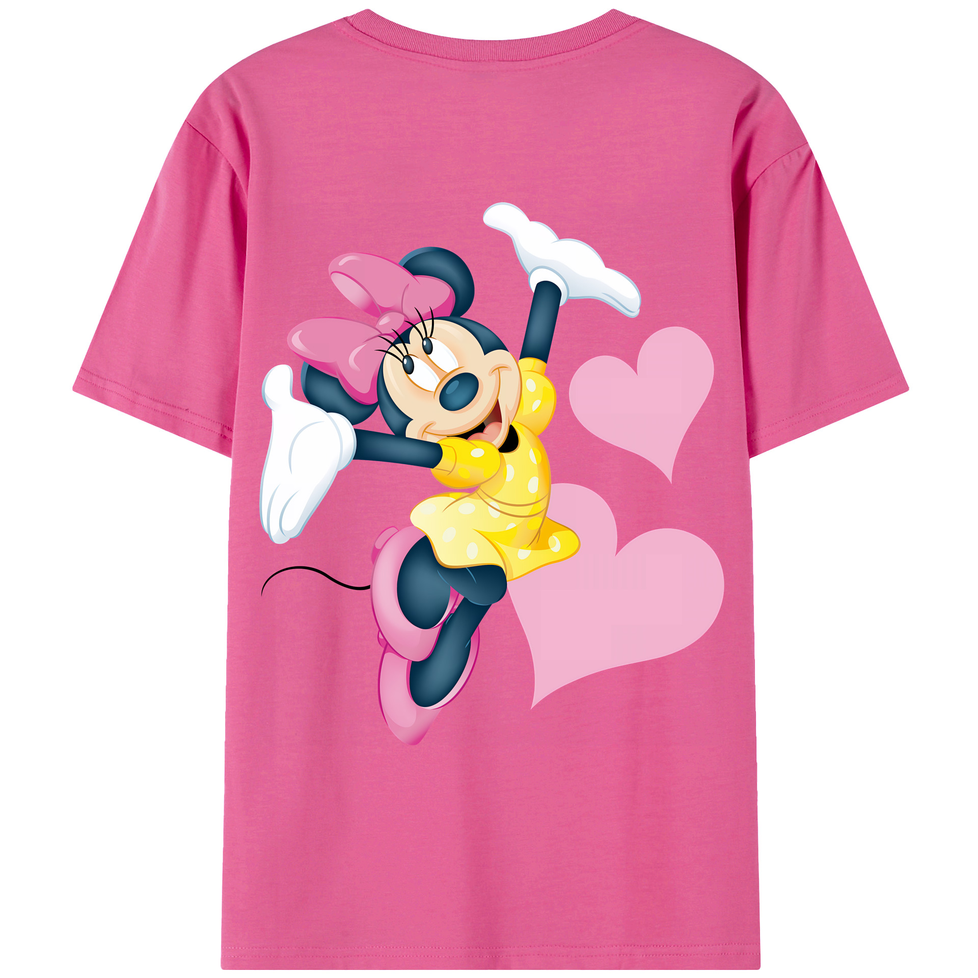 （画像用） ミッキーマウス Mickey Mouse レディース半袖Tシャツ(バックプリント)