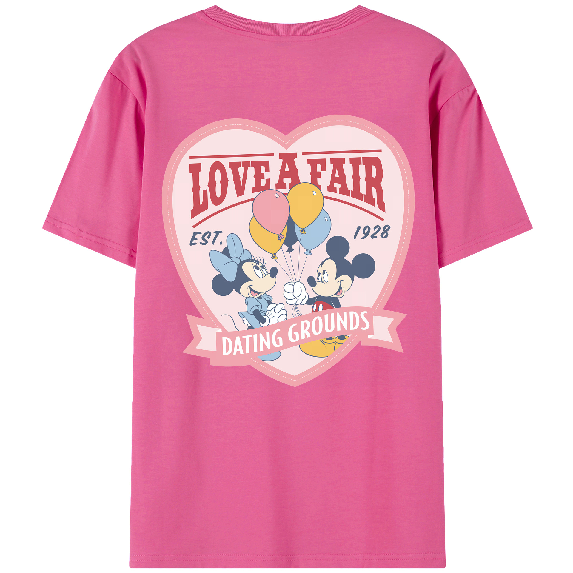 （画像用） ミッキーマウス Mickey Mouse レディース半袖Tシャツ(バックプリント)