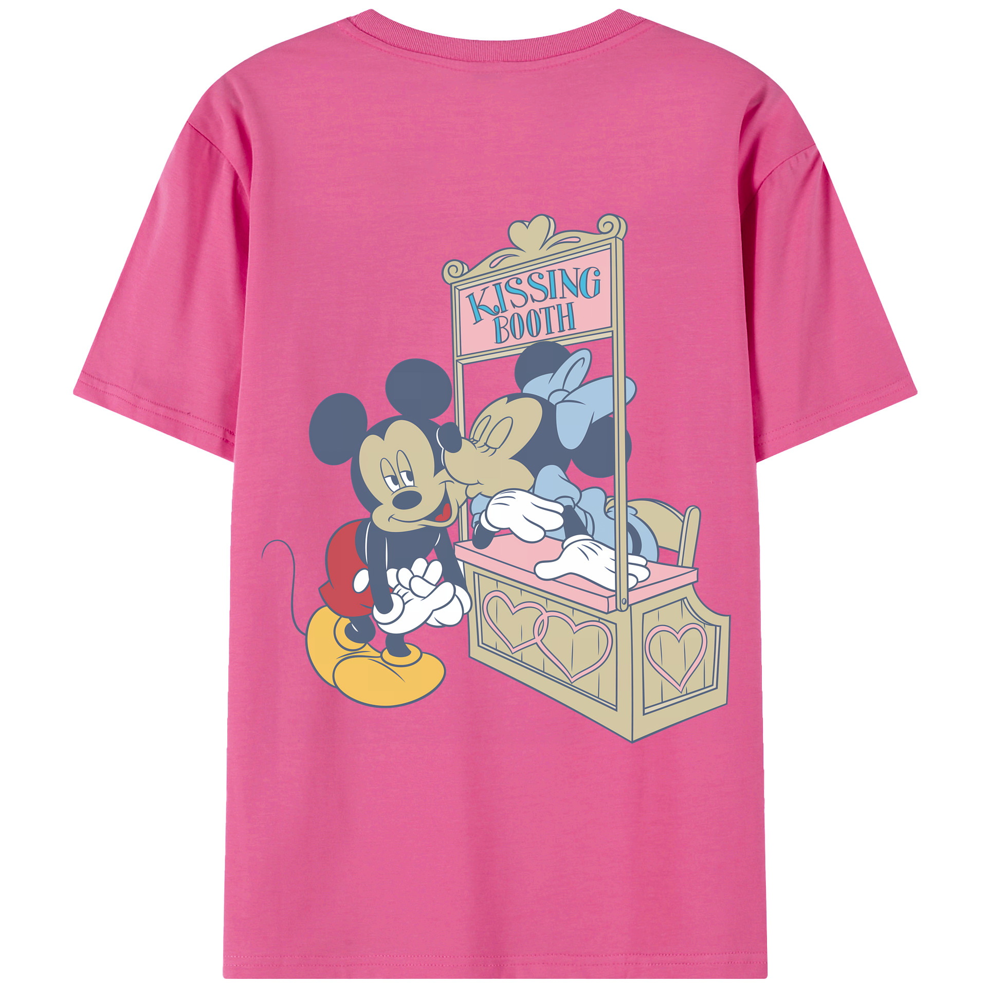 （画像用） ミッキーマウス Mickey Mouse レディース半袖Tシャツ(バックプリント)