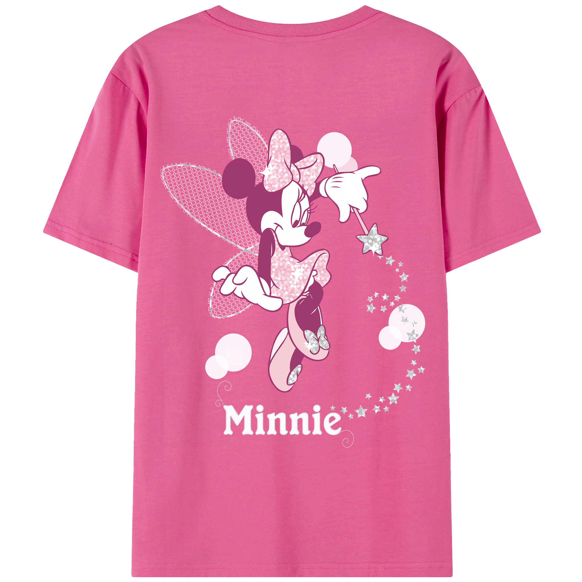 （画像用） ミッキーマウス Mickey Mouse レディース半袖Tシャツ(バックプリント)