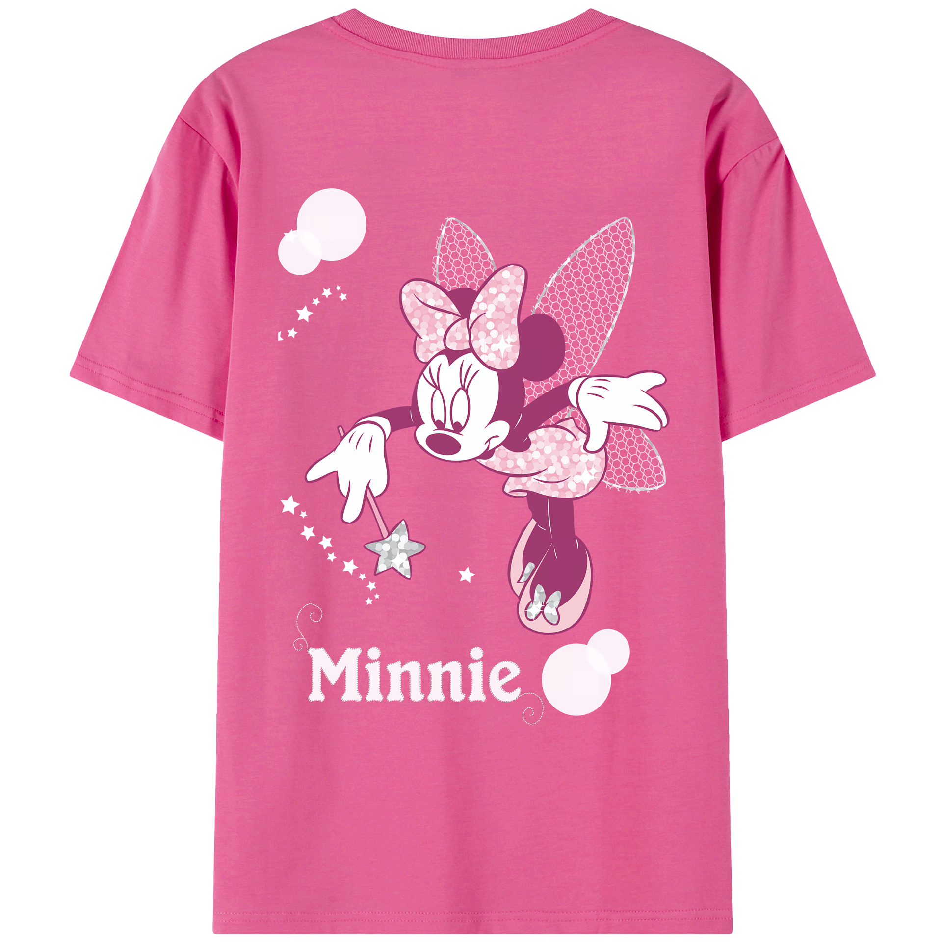 （画像用） ミッキーマウス Mickey Mouse レディース半袖Tシャツ(バックプリント)