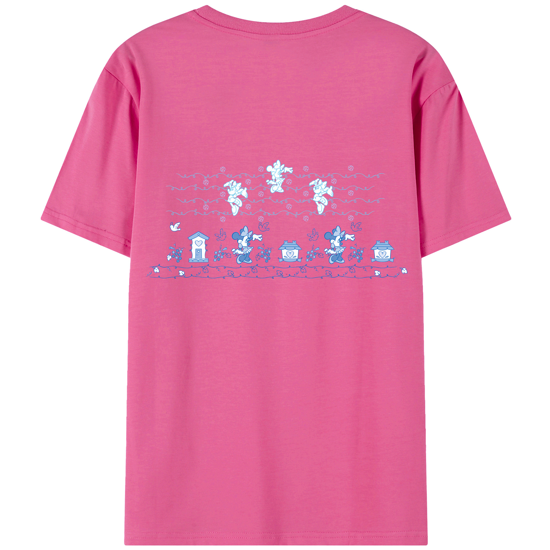 （画像用） ミッキーマウス Mickey Mouse レディース半袖Tシャツ(バックプリント)