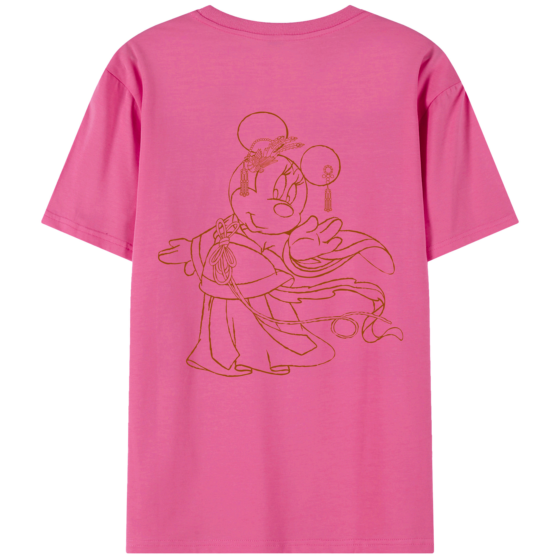 （画像用） ミッキーマウス Mickey Mouse レディース半袖Tシャツ(バックプリント)