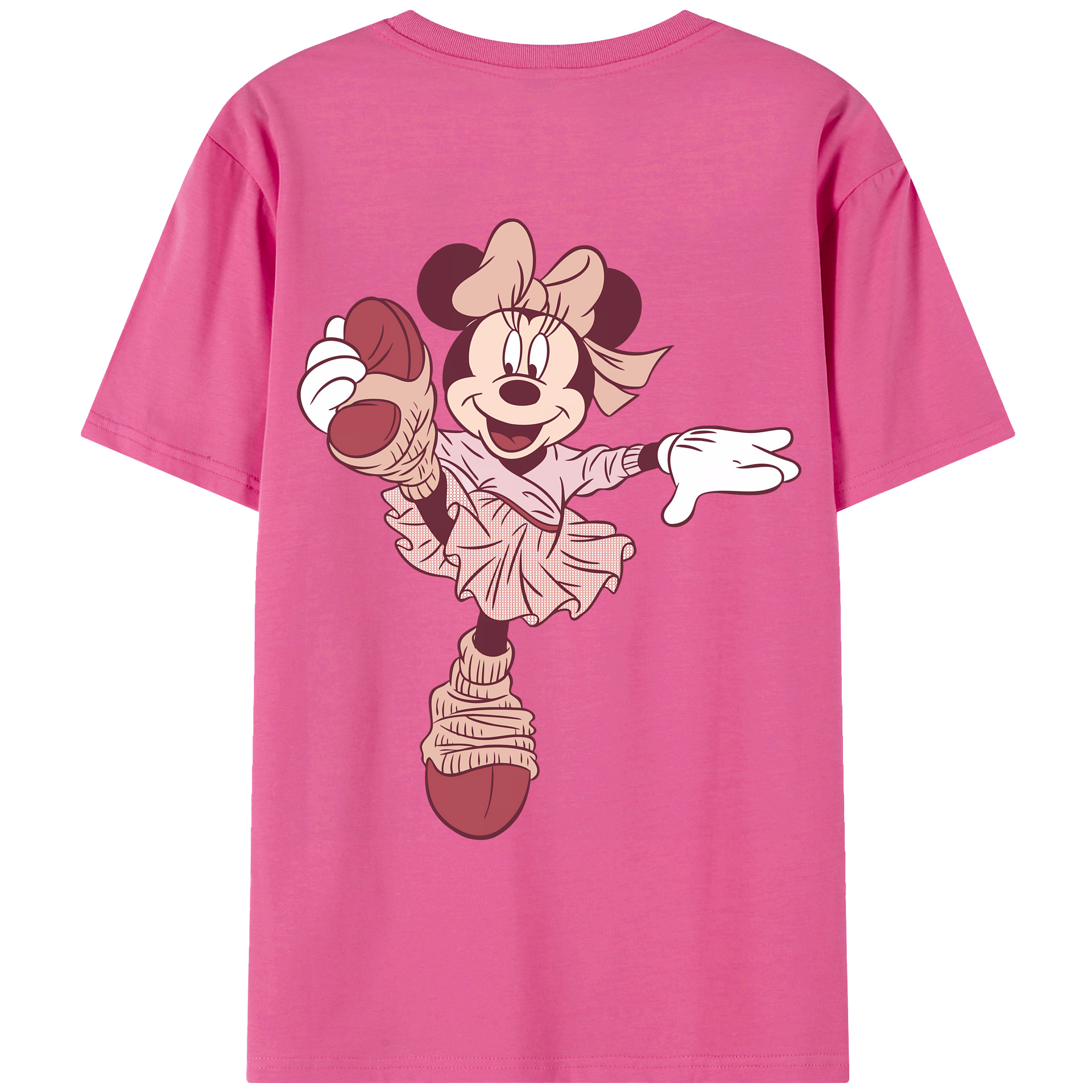 （画像用） ミッキーマウス Mickey Mouse レディース半袖Tシャツ(バックプリント)