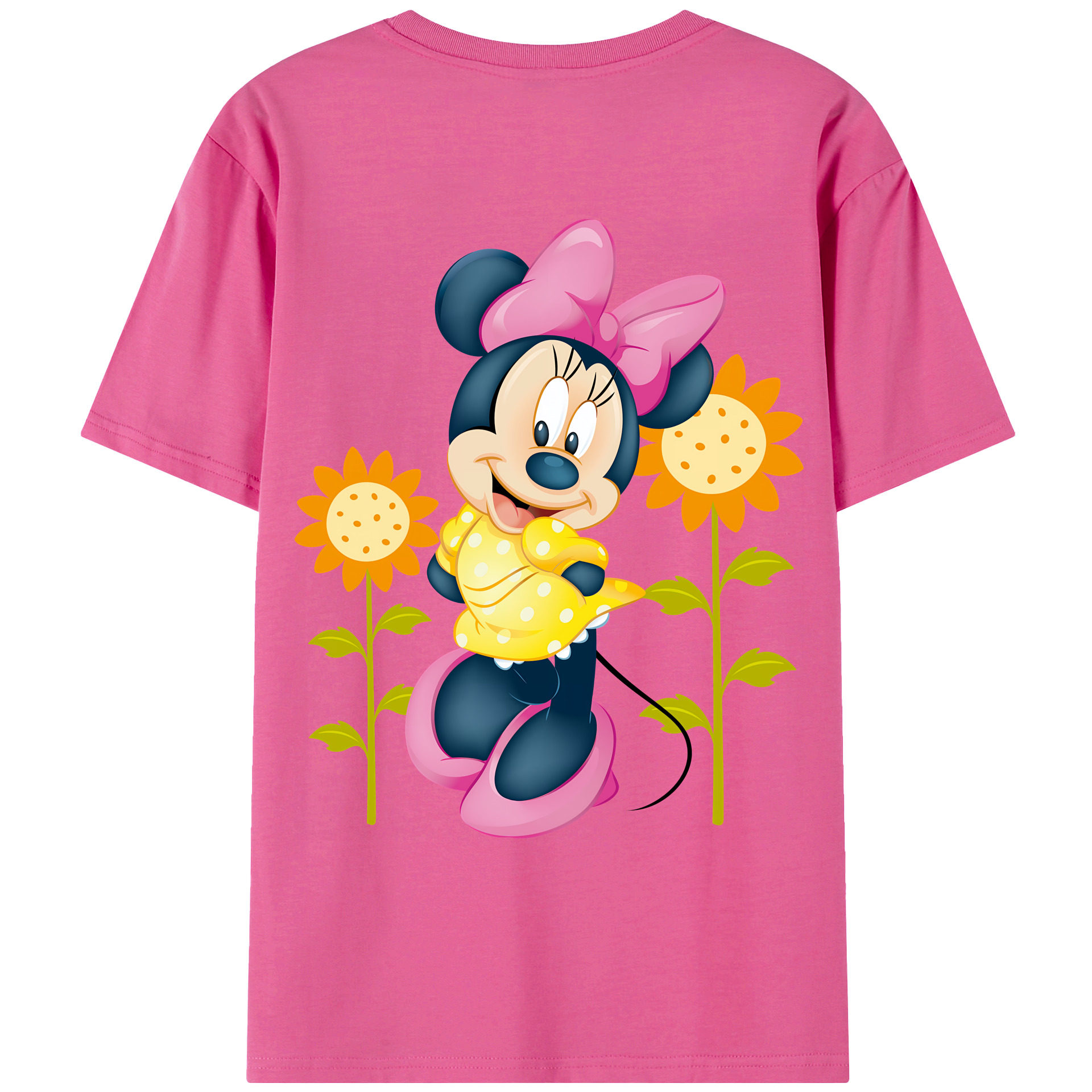 （画像用） ミッキーマウス Mickey Mouse レディース半袖Tシャツ(バックプリント)