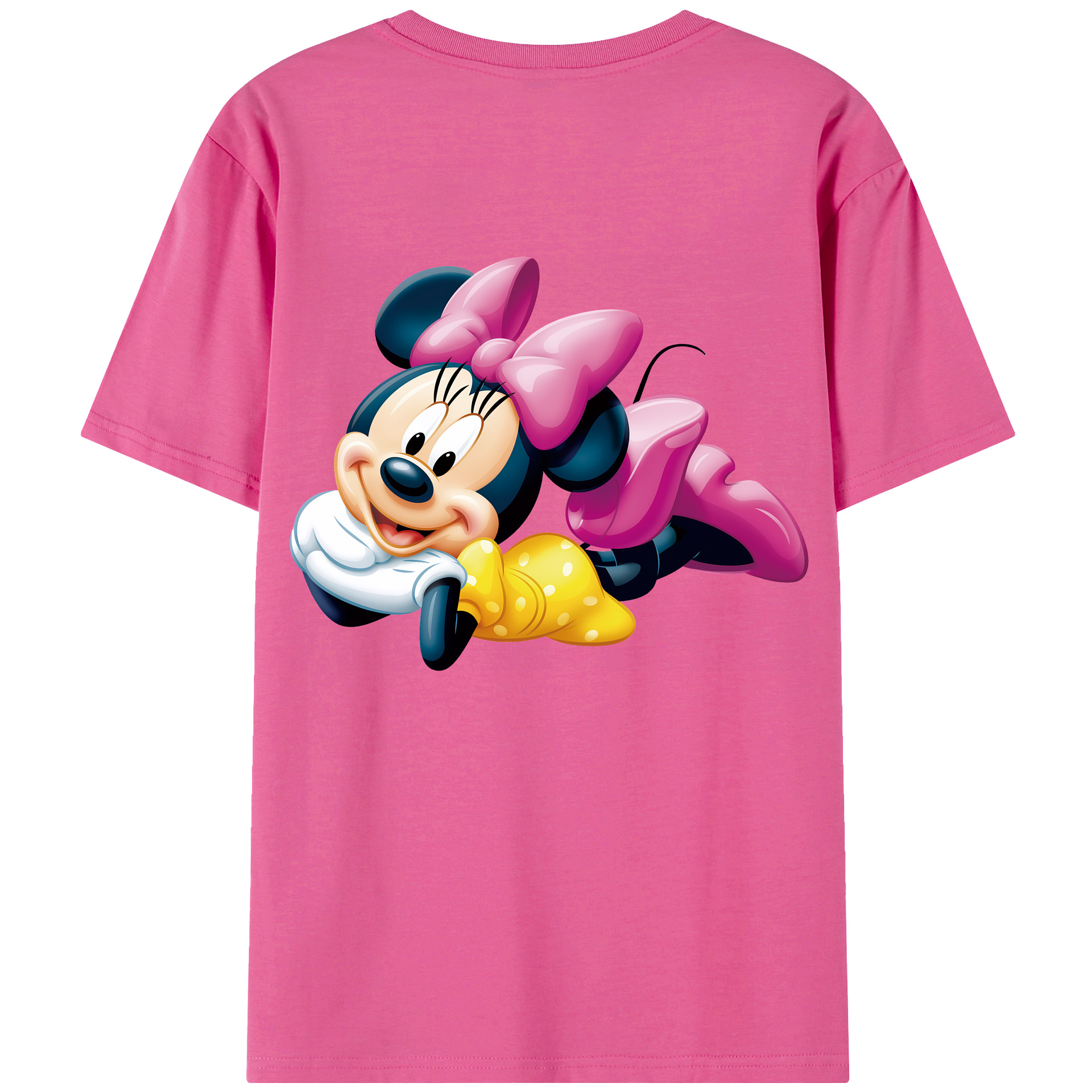 ミッキーマウス Mickey Mouse レディース半袖Tシャツ(バックプリント)