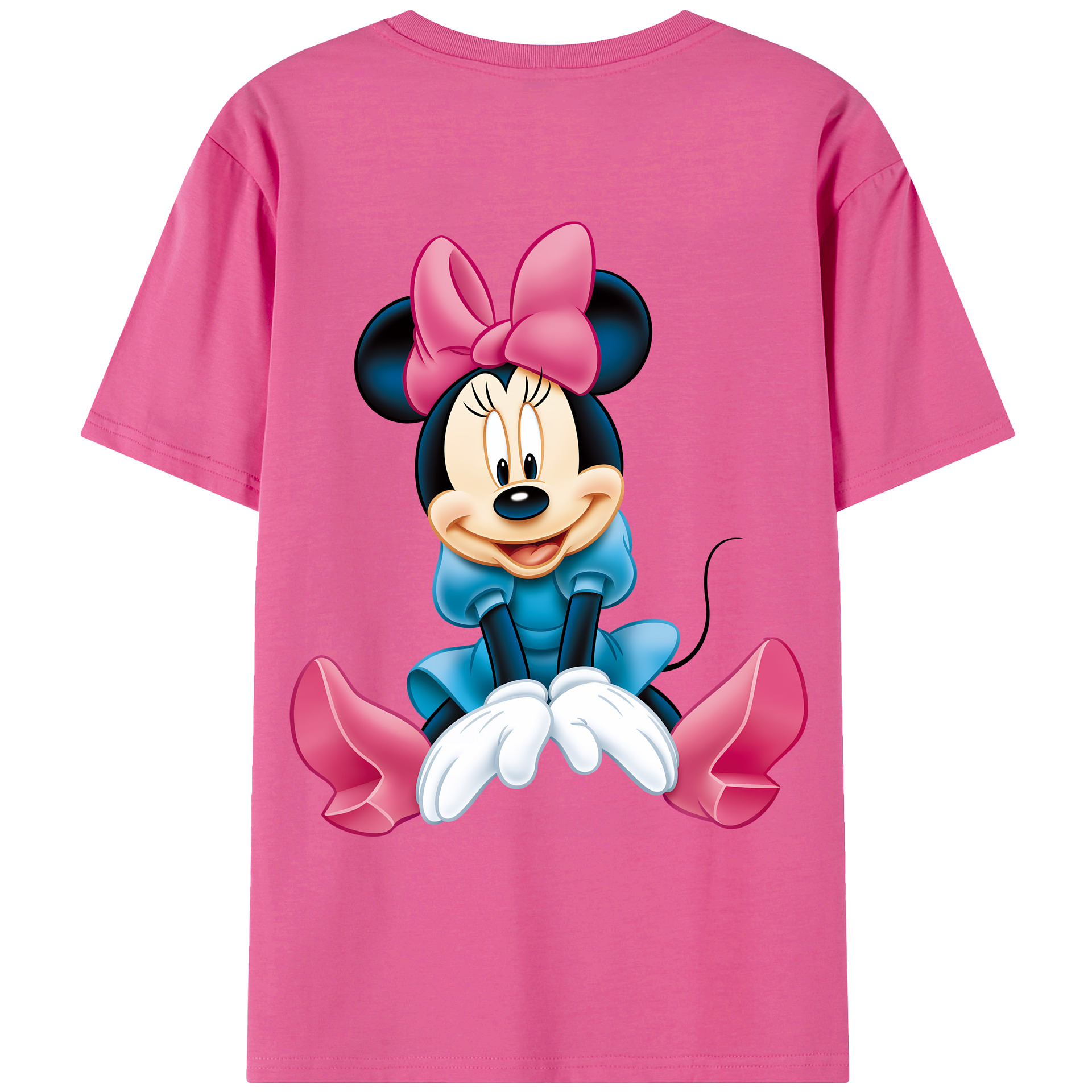（画像用） ミッキーマウス Mickey Mouse レディース半袖Tシャツ(バックプリント)