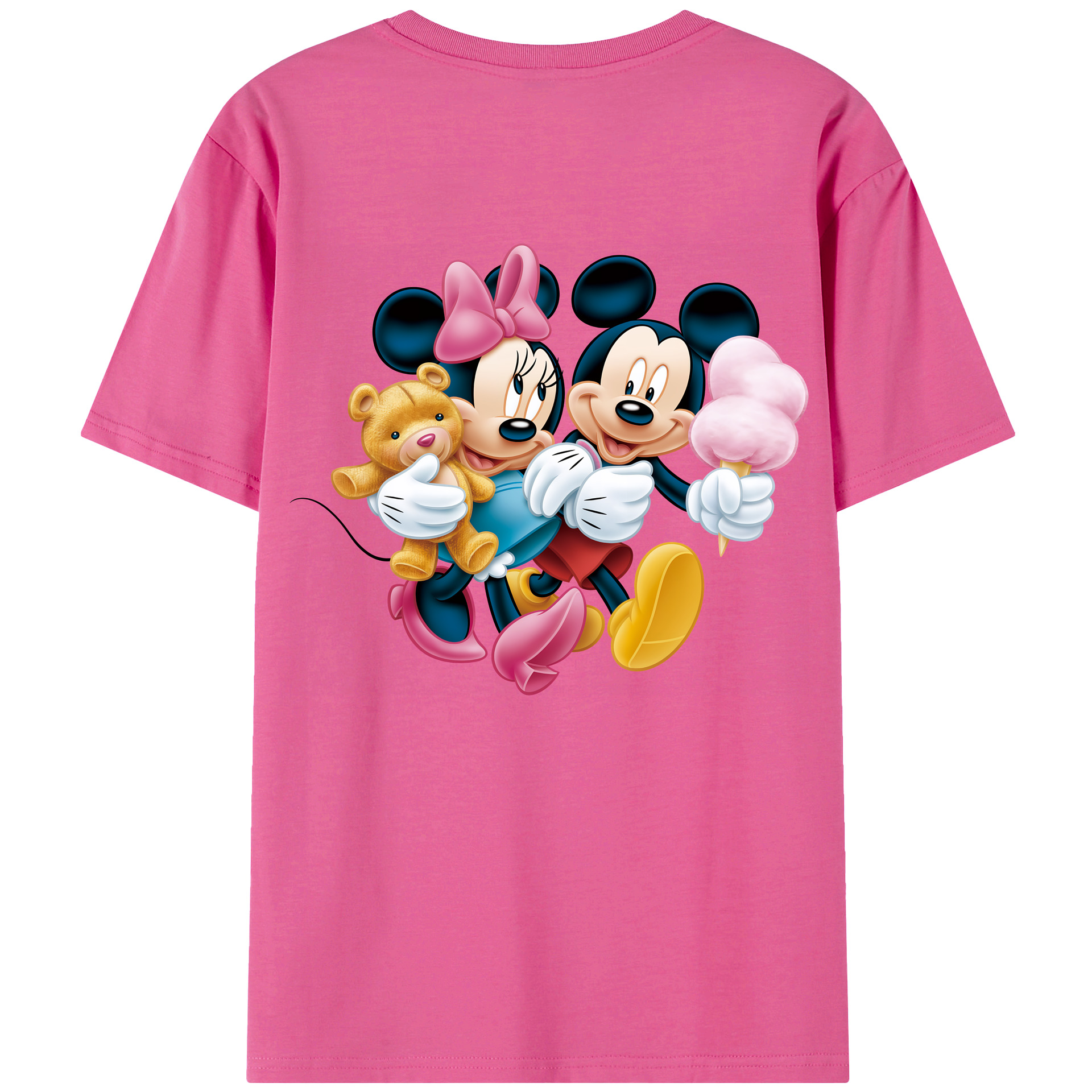 （画像用） ミッキーマウス Mickey Mouse レディース半袖Tシャツ(バックプリント)