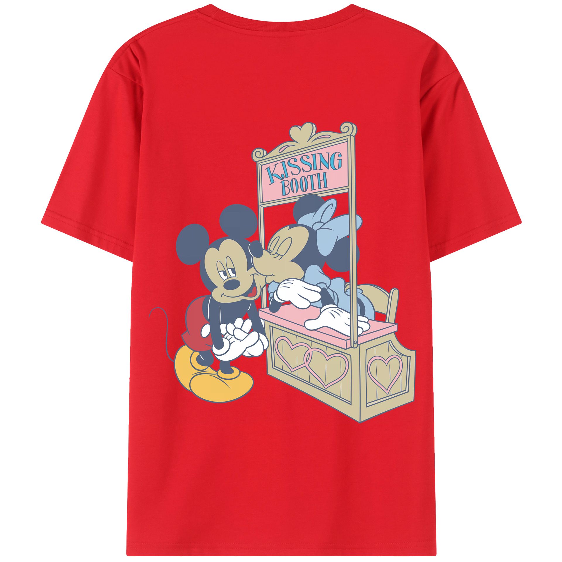 （画像用） ミッキーマウス Mickey Mouse レディース半袖Tシャツ(バックプリント)