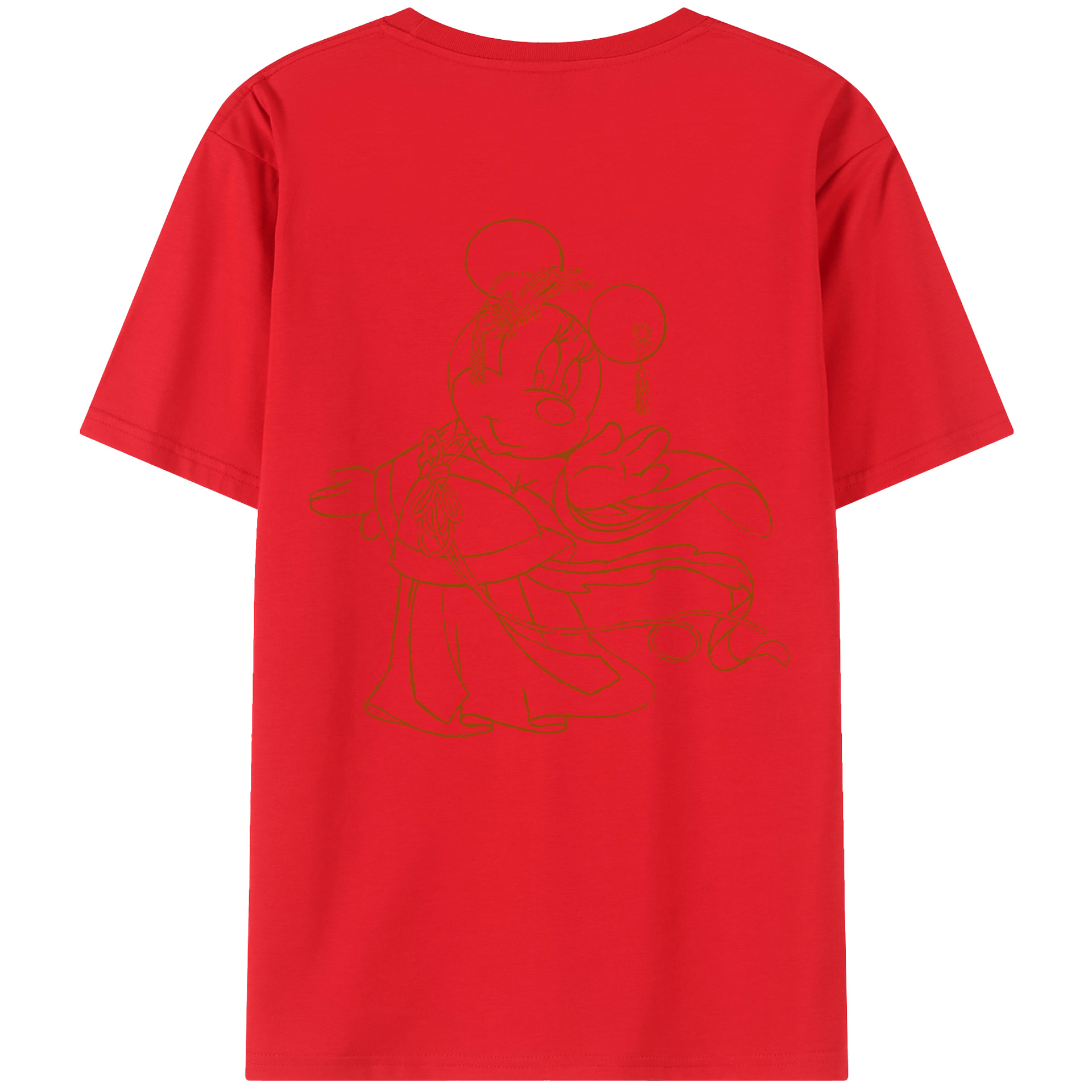 （画像用） ミッキーマウス Mickey Mouse レディース半袖Tシャツ(バックプリント)