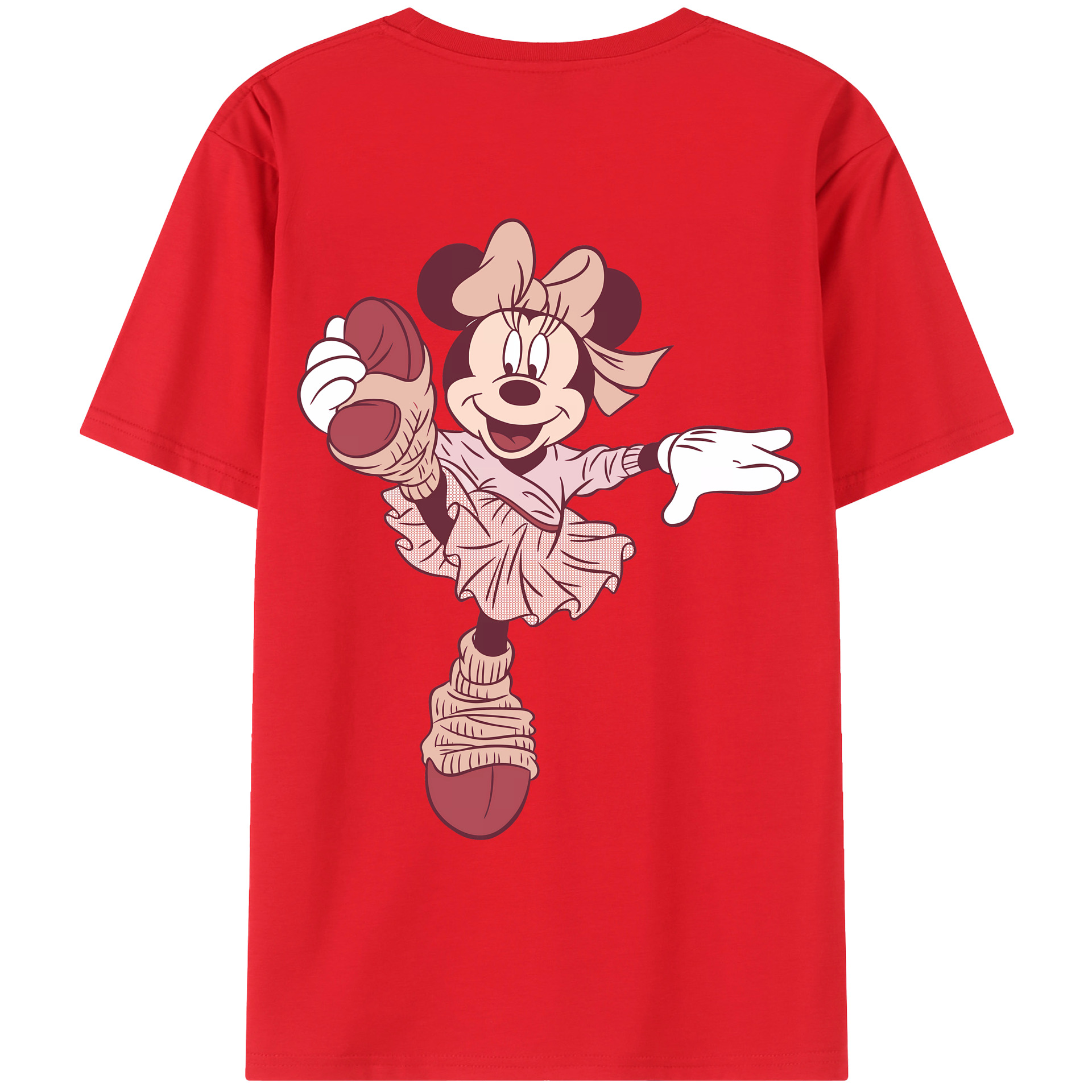 （画像用） ミッキーマウス Mickey Mouse レディース半袖Tシャツ(バックプリント)