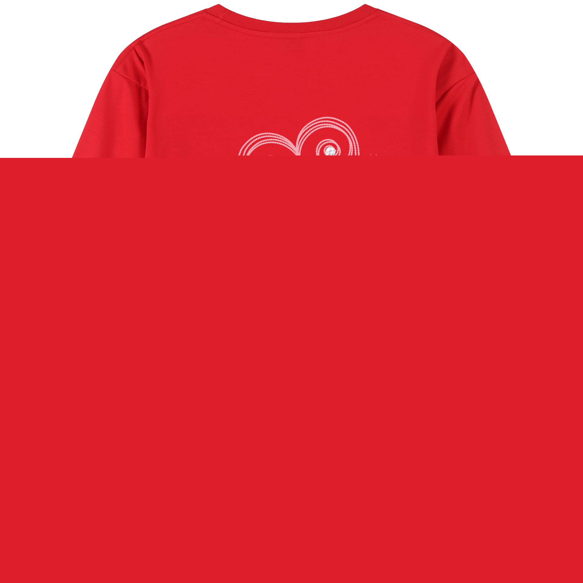 （画像用） ミッキーマウス Mickey Mouse レディース半袖Tシャツ(バックプリント)