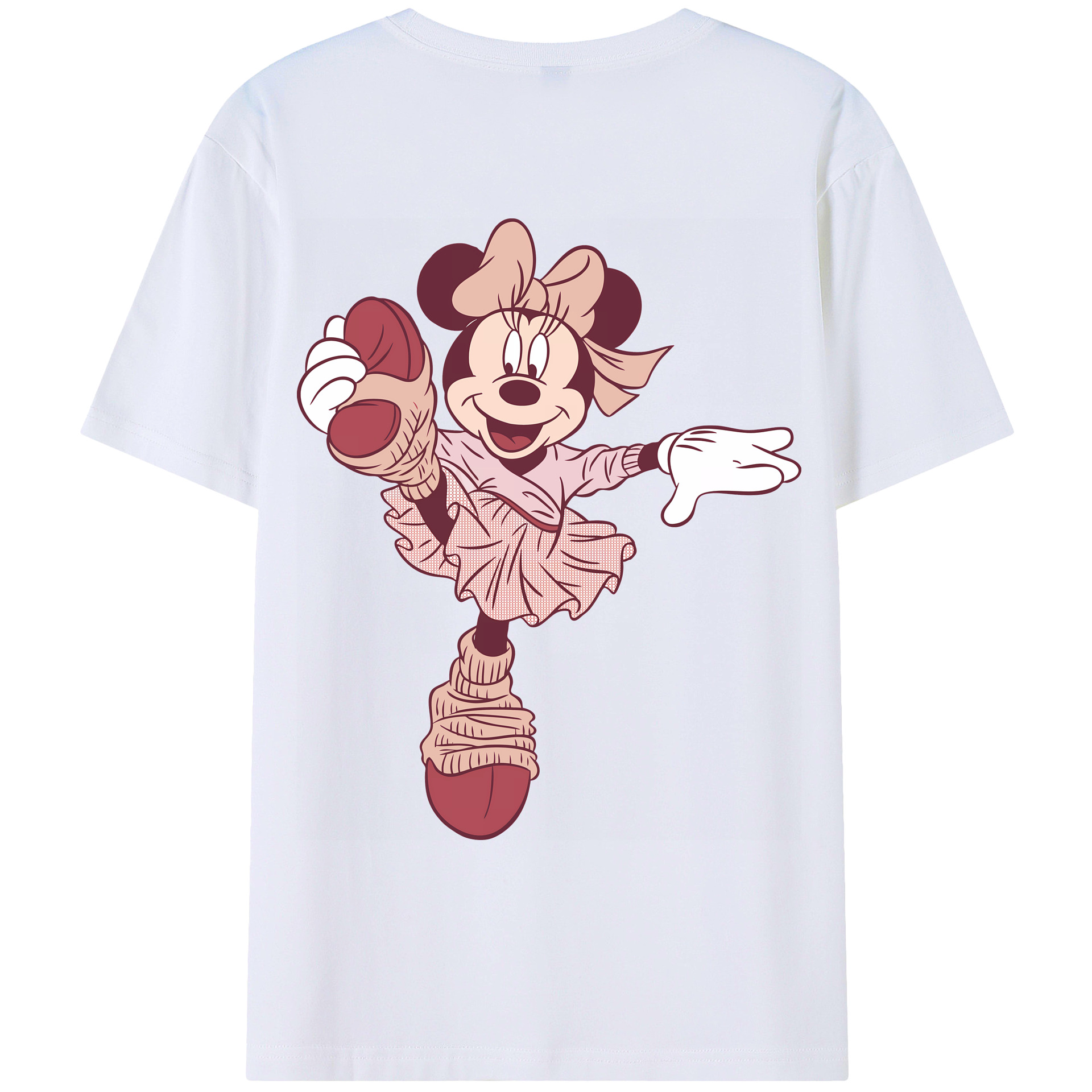 （画像用） ミッキーマウス Mickey Mouse レディース半袖Tシャツ(バックプリント)